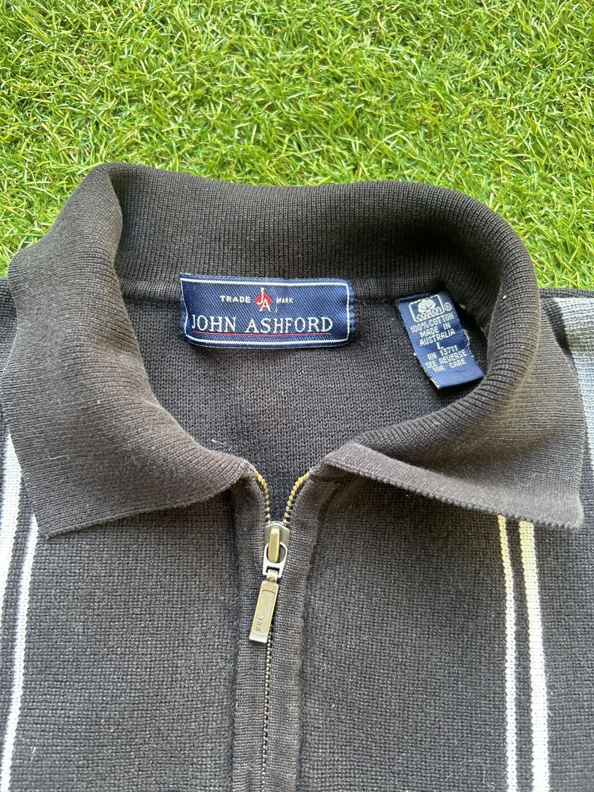 John Ashford Vintage John Ashford 1/4 Zip Knit Sweater Polo Size XL Size US XL / EU 56 / 4 - 2 Thumbnail