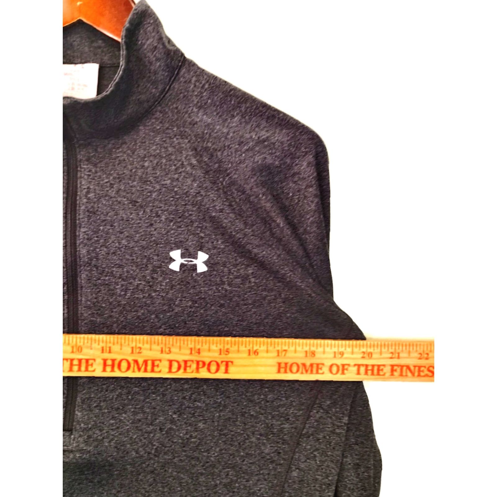 Under Armour Under Armour Pullover 1/2 Zip Womens Small Gray HeatGear Activewear Mock Neck Long Sleeve Zip Closure Size S / US 4 / IT 40 - 4 Thumbnail