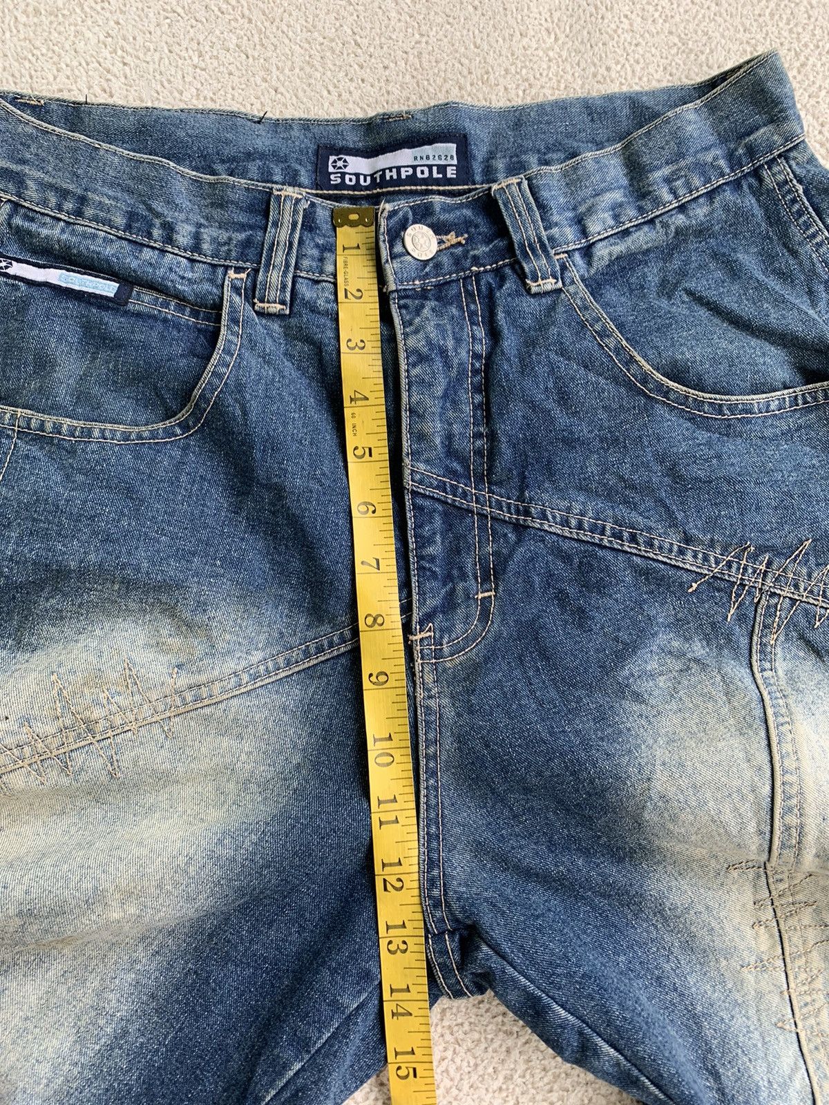 Southpole Southpole Distressed Mud Wash Baggy Jorts Size US 32 / EU 48 - 16 Thumbnail