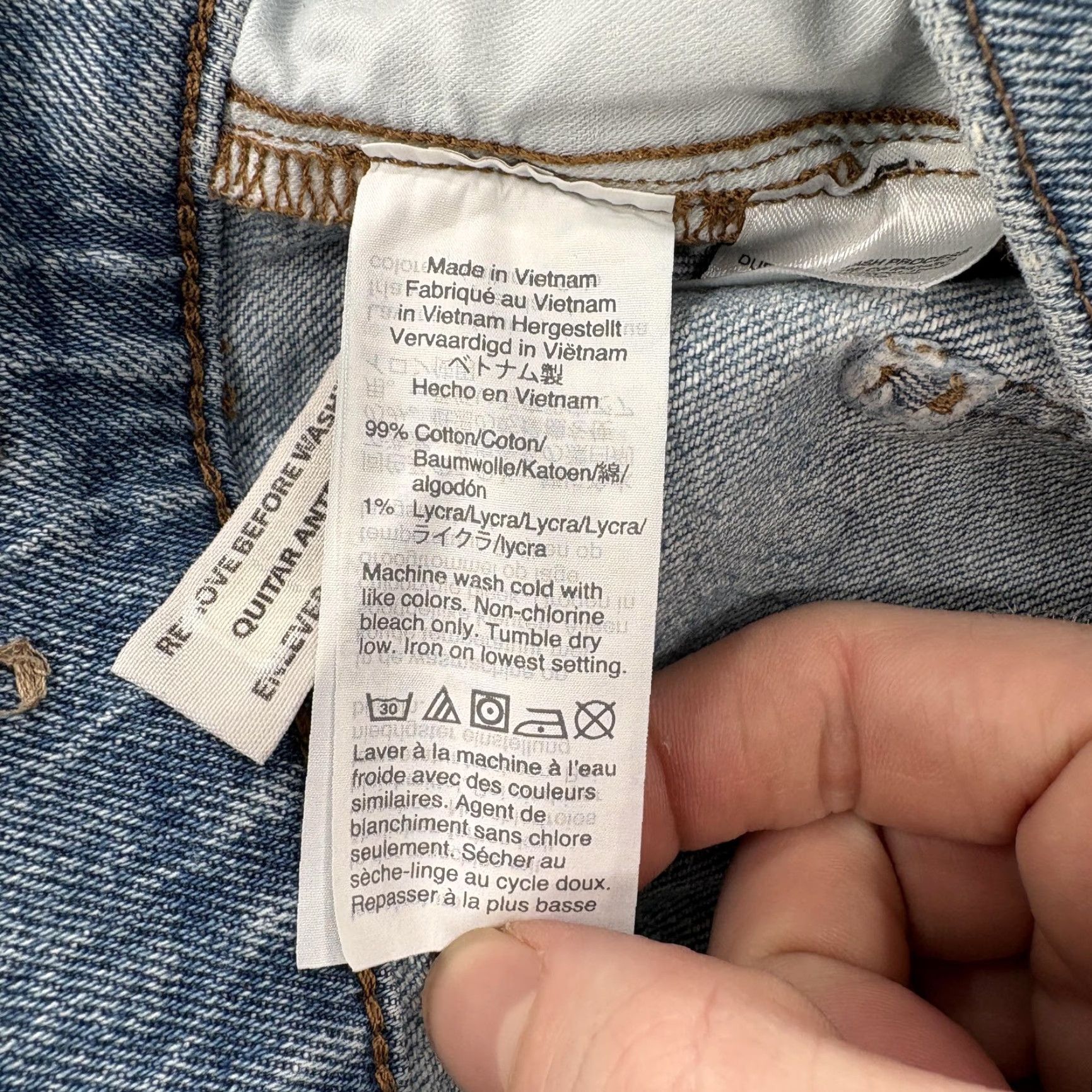 Madewell Madewell Jeans Womens 29 Blue Medium Wash High Rise Cropped Slim 5-Pocket Denim Cotton Spandex Zip Fabric Size 29" - 6 Thumbnail