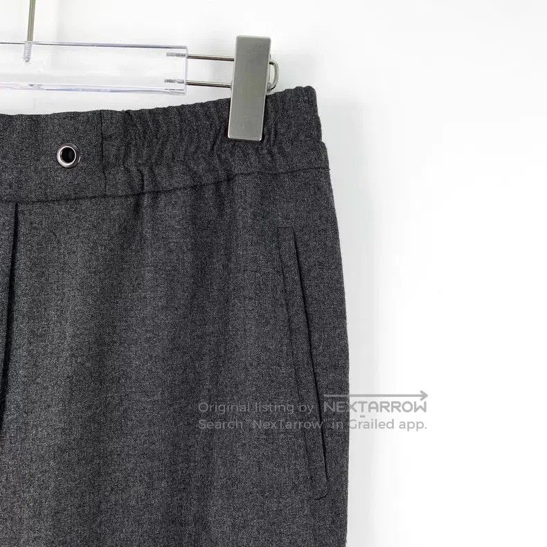 Brunello Cucinelli Brunello Cucinelli Dark gray beaded wool casual long pants Size US 26 / EU 42 - 3 Thumbnail