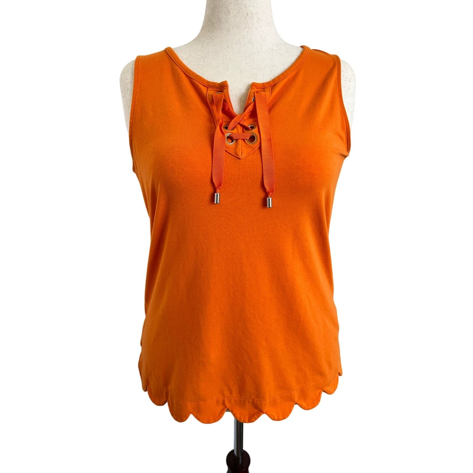 Isaac Mizrahi Isaac Mizrahi Live Sleeveless Tie Front Blouse Large Size L / US 10 / IT 46 - 1 Thumbnail