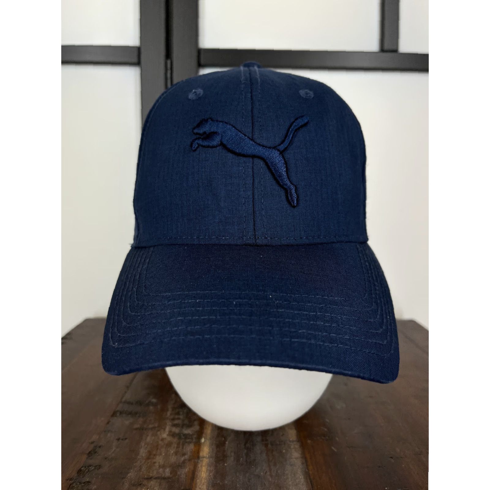 Puma PUMA Hat Cap Snap Back Adult One Size Blue Embroidered Logo Cotton Polyester Size ONE SIZE - 2 Thumbnail