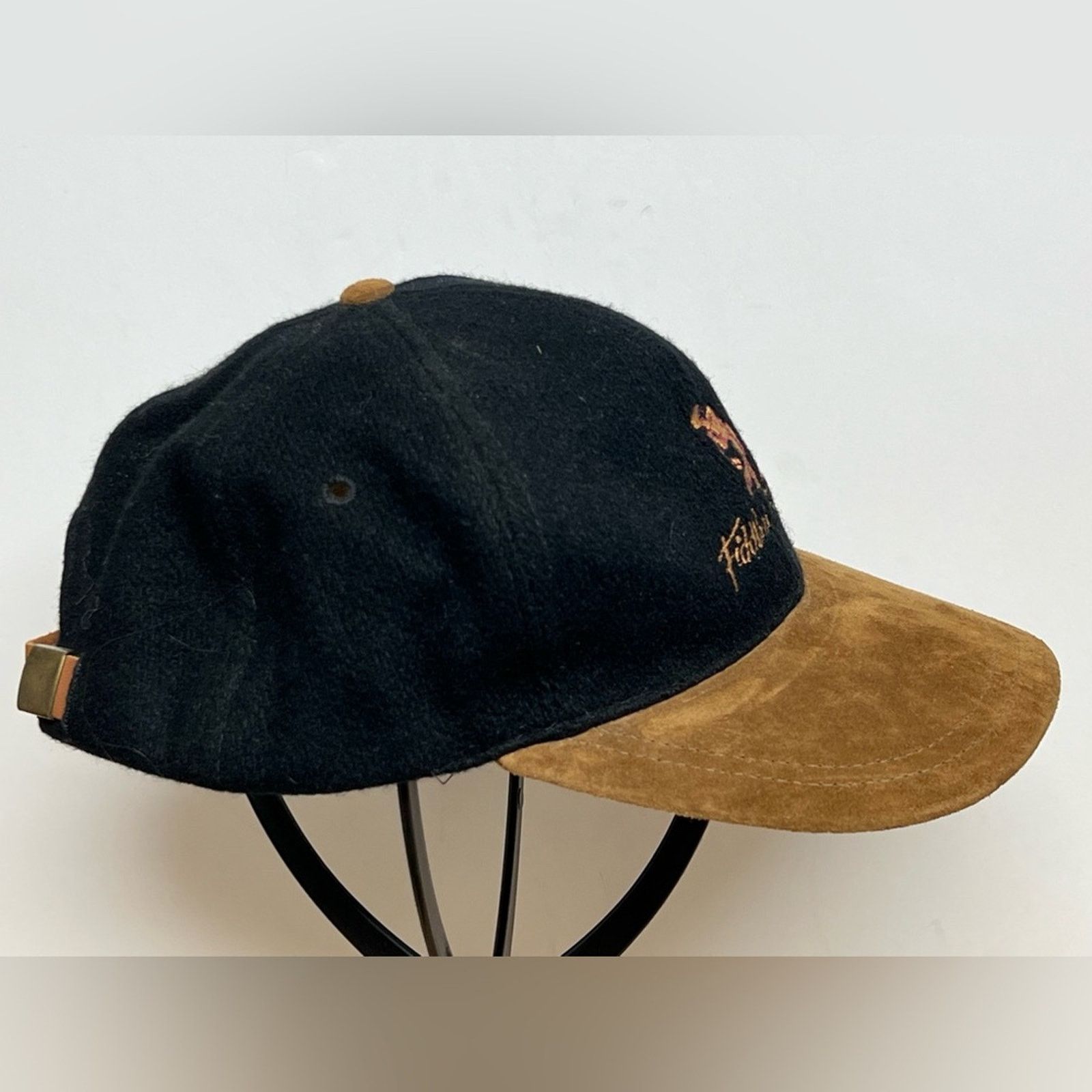 Vintage VINTAGE Fiddlers Elbow Wool Leather Hat Strap Back Golf Size ONE SIZE - 3 Thumbnail