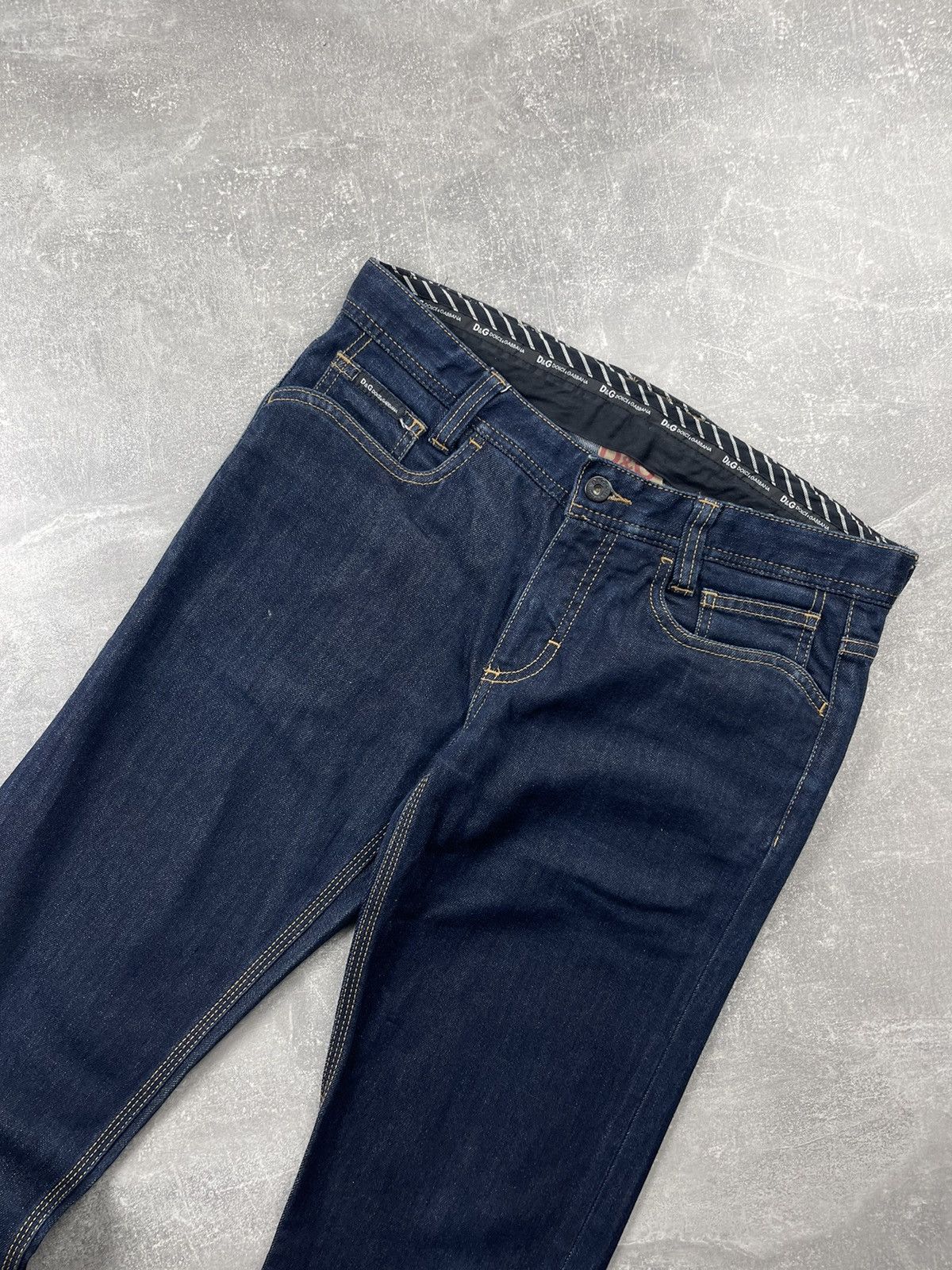 Dolce & Gabbana Dolce & Gabbana Y2K Audacious Denim Jeans Very Tight Fit Size US 33 - 9 Thumbnail