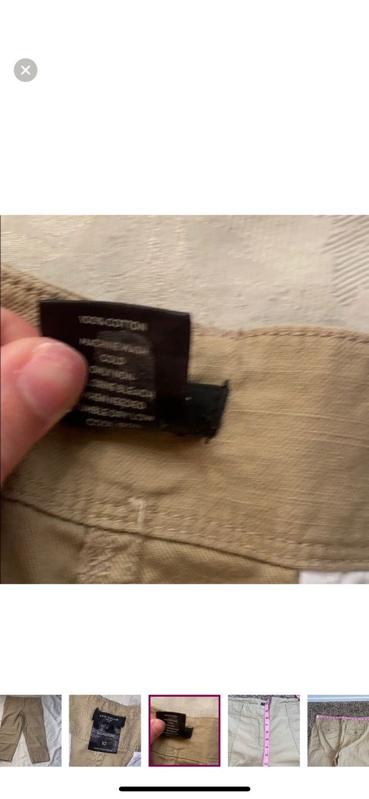 Ann Taylor Ann Taylor cropped khakis size 10 Size 32" / US 10 / IT 46 - 3 Thumbnail