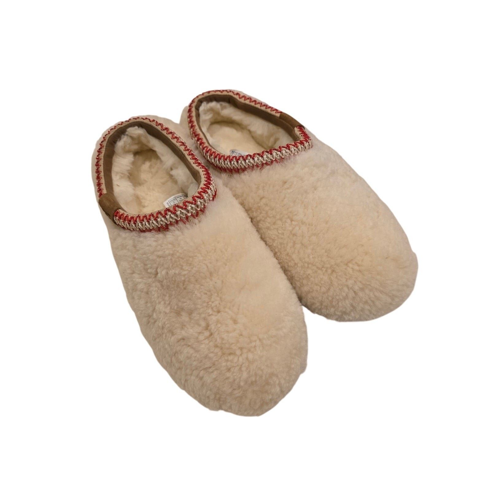 Ugg UGG Womens Shearling Wool Slippers Cream Cozy Slip On Size 8 Size US 8 / IT 38 - 1 Thumbnail