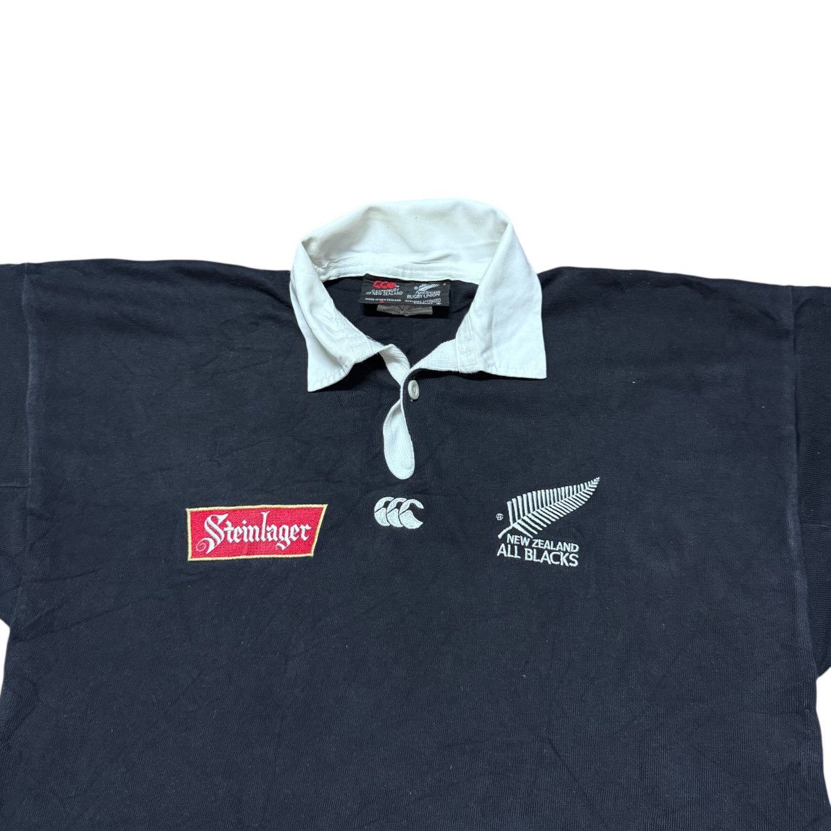 Canterbury of New Zealand Vintage Canterbury Steinlager All Black Jersey Short Sleeve Size US S / EU 44-46 / 1 - 6 Thumbnail