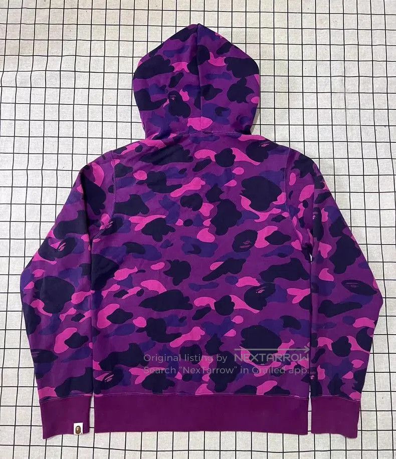 Bape BAPE Purple Camo Zip Hoodie Jacket. Size US M / EU 48-50 / 2 - 2 Thumbnail