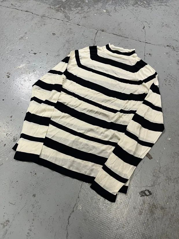 Prada 2000s Prada Black & White Striped Sweater Size US M / EU 48-50 / 2 - 4 Thumbnail