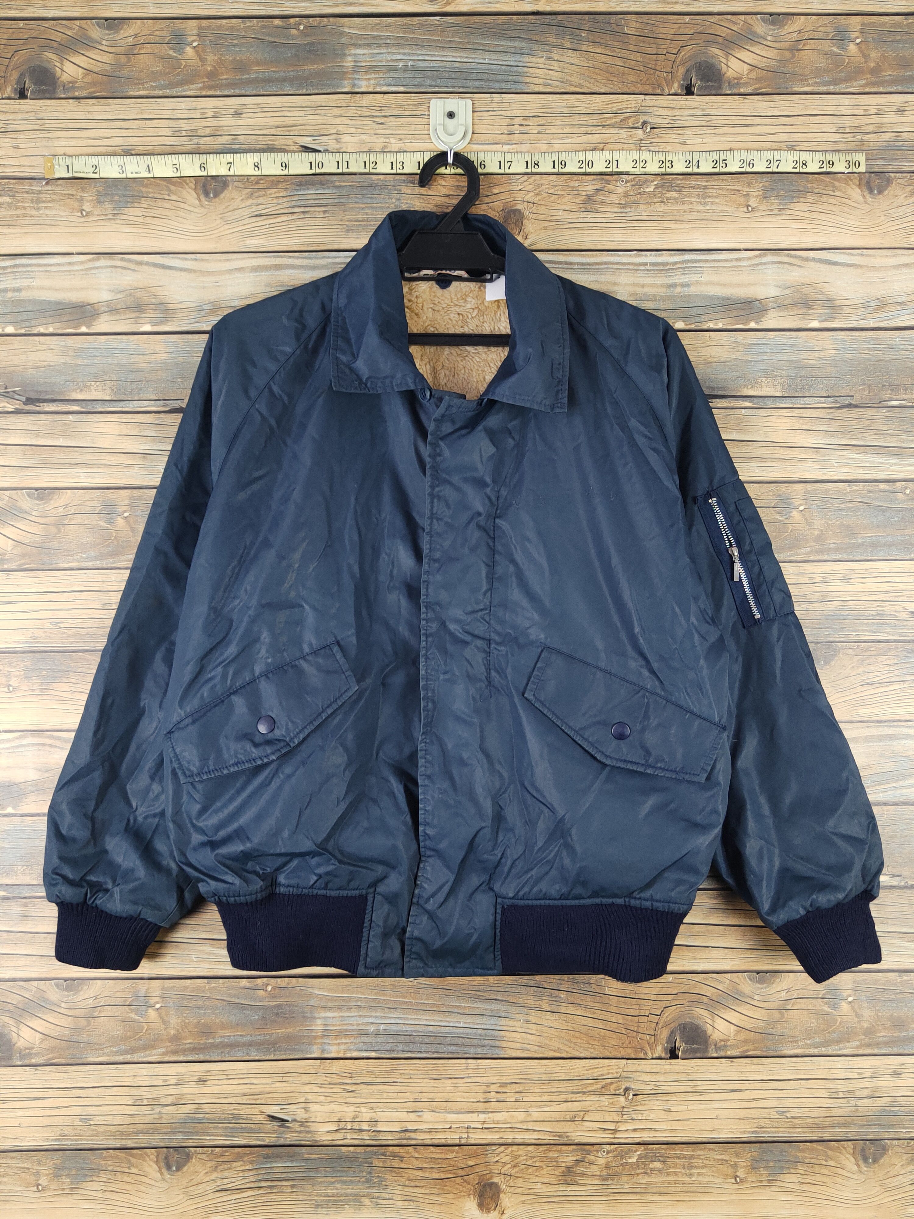 Japanese Brand DL 1990s Vintage OHC MA‑1 Bomber flight Jacket #1385 Size US M / EU 48-50 / 2 - 1 Thumbnail