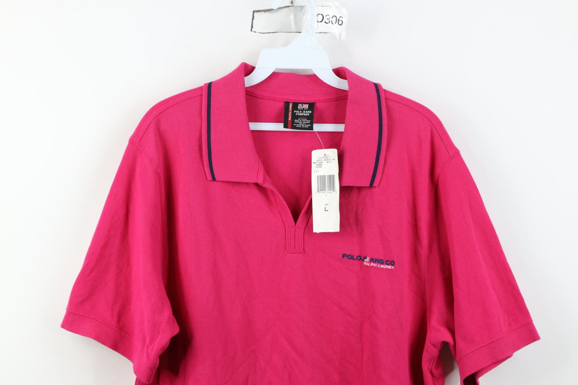 Polo Ralph Lauren Deadstock Vintage 90s Ralph Lauren USA Flag Knit Polo Shirt Size US L / EU 52-54 / 3 - 2 Thumbnail