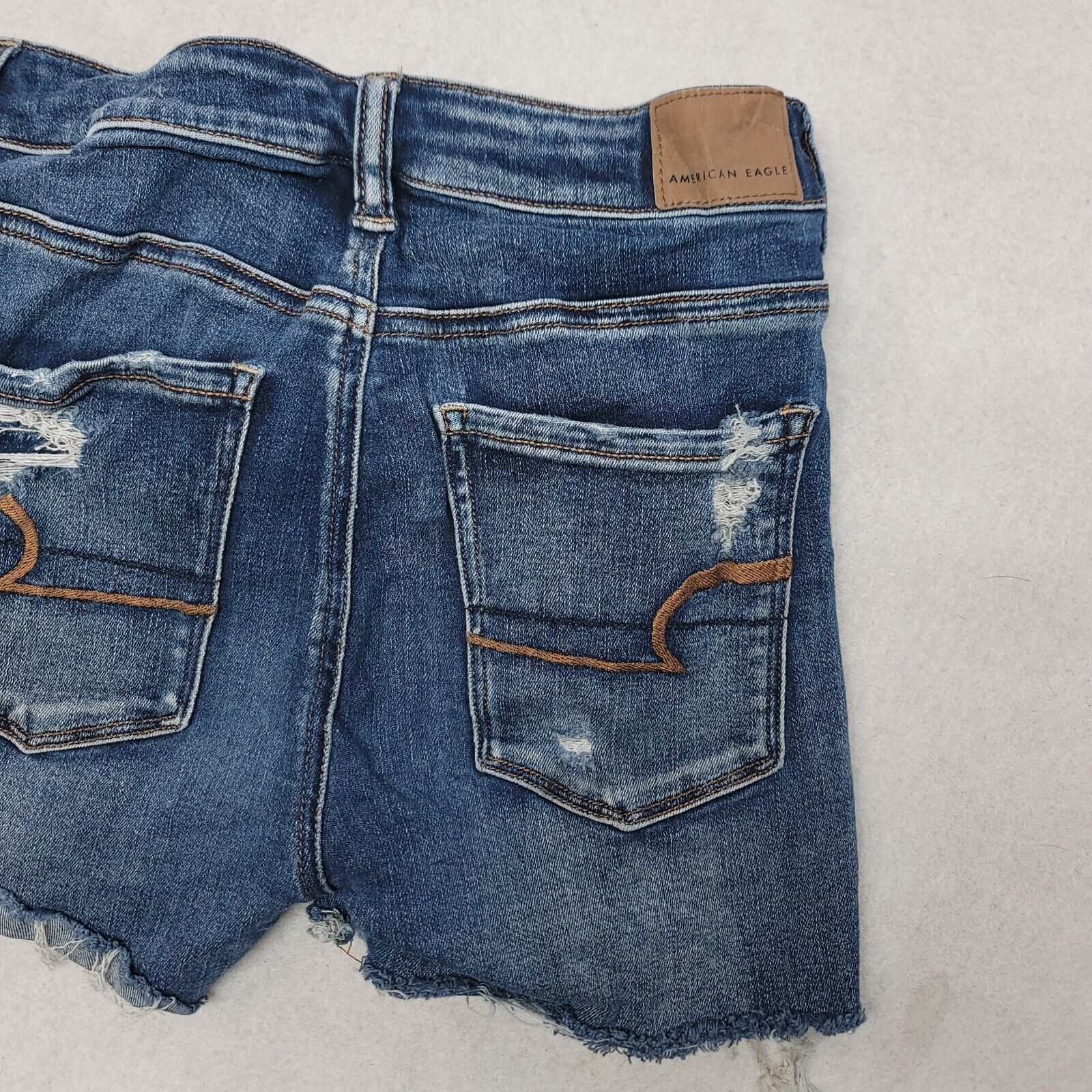 American Eagle Outfitters American Eagle Casual Denim Jean Shorts Womens Size 4 Blue Size 27" / US 4 / IT 40 - 7 Thumbnail