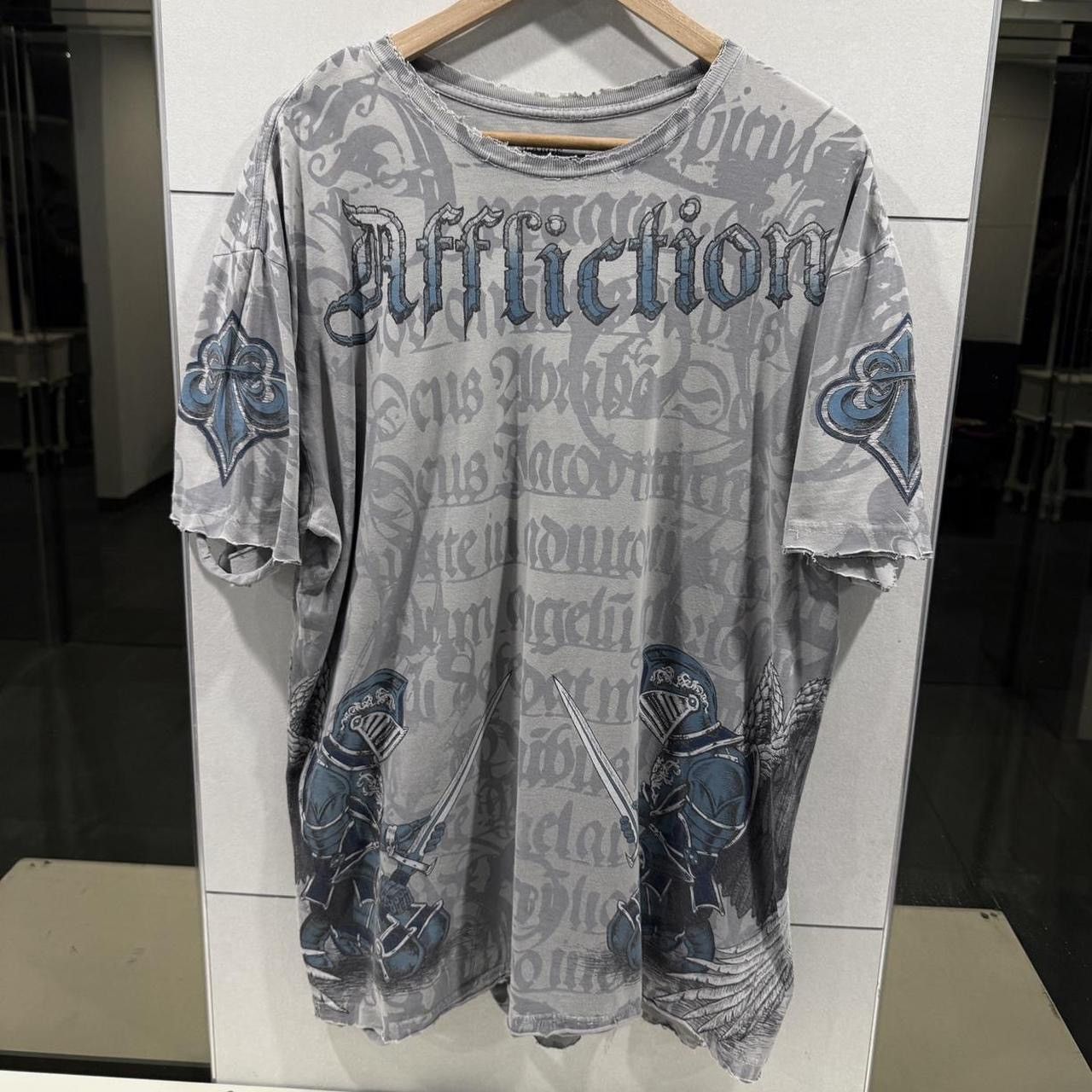 Affliction GRAIL AFFLICTION ANGEL KNIGHT TEE VINTAGE RARE ARMOUR WING 🪽 Size US XXL / EU 58 / 5 - 2 Thumbnail