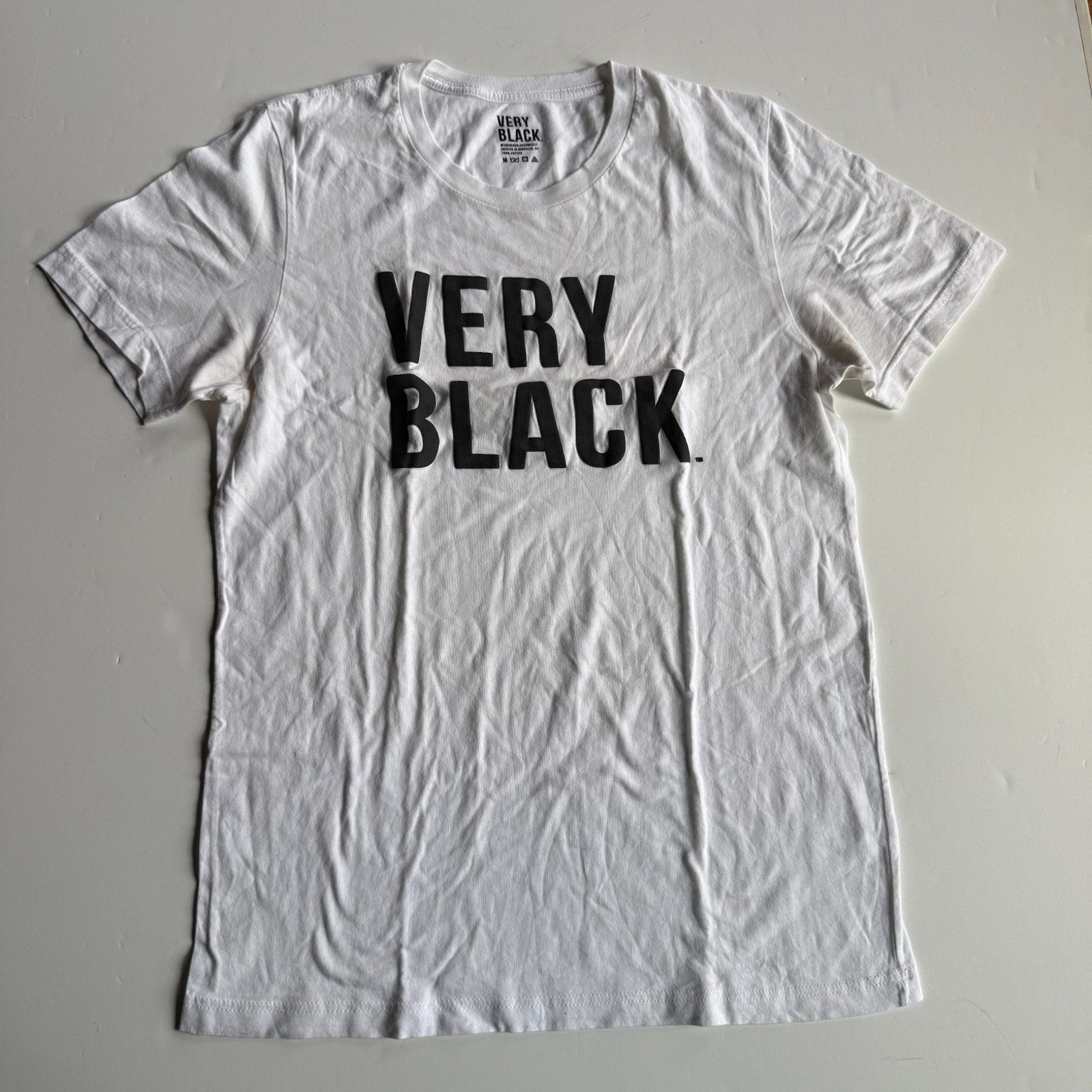 Other The Very Black Project White Graphic T-Shirt White Logo Tee Size US M / EU 48-50 / 2 - 1 Thumbnail