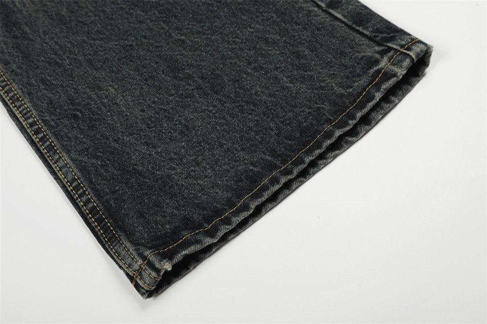 Jean Men's loose-fitting casual washed distressed retro jeans Size US 32 / EU 48 - 6 Thumbnail