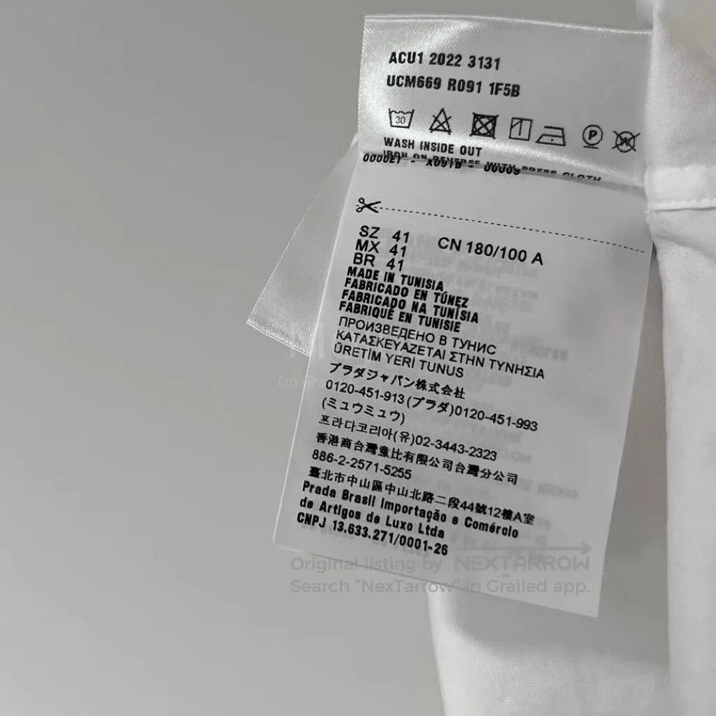 Prada Sz 41 Prada Classic Plain Shirt. Size US L / EU 52-54 / 3 - 6 Thumbnail