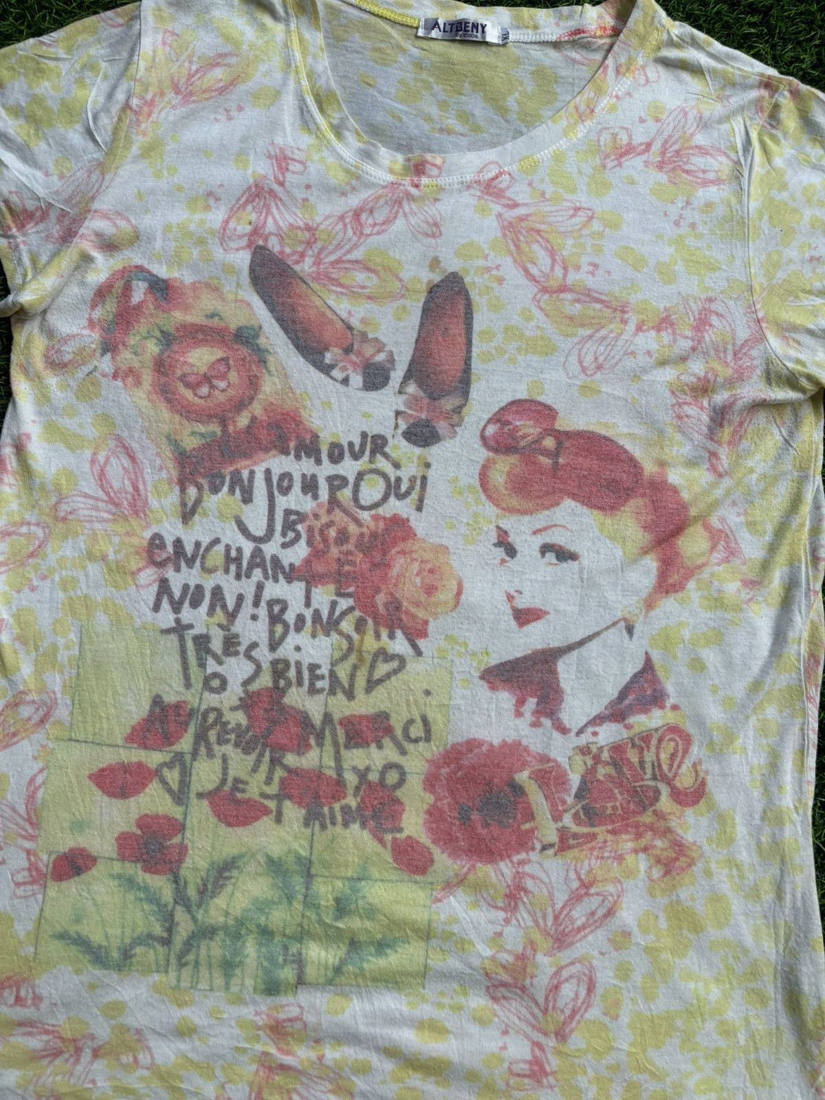 Hysteric Glamour Y2k Altbeny Full Print Women's Tshirt Size XL / US 12-14 / IT 48-50 - 3 Thumbnail