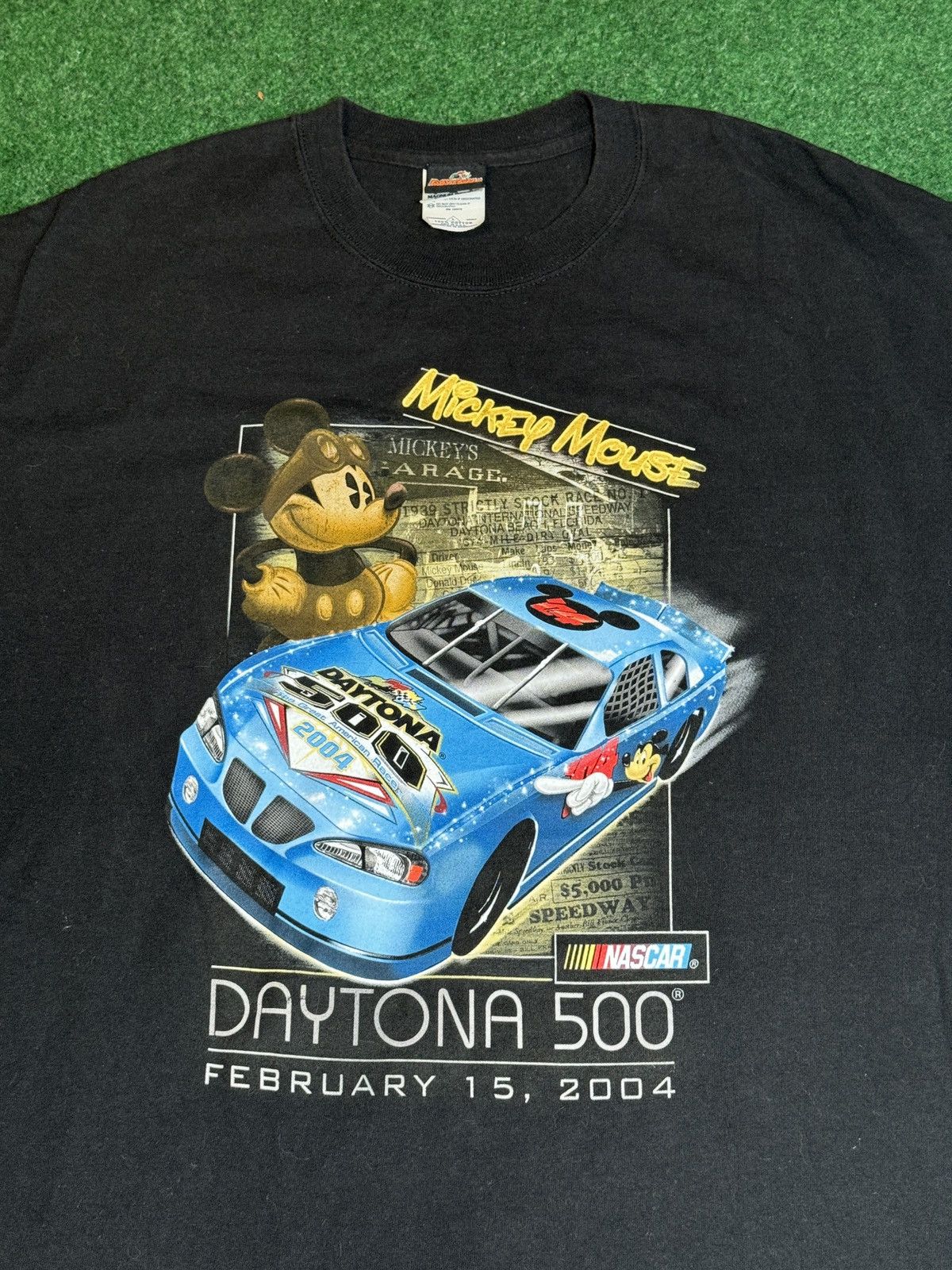 Disney Vintage Y2K Disney Daytona 500 Mickey Mouse Racing T Shirt Size US L / EU 52-54 / 3 - 2 Thumbnail