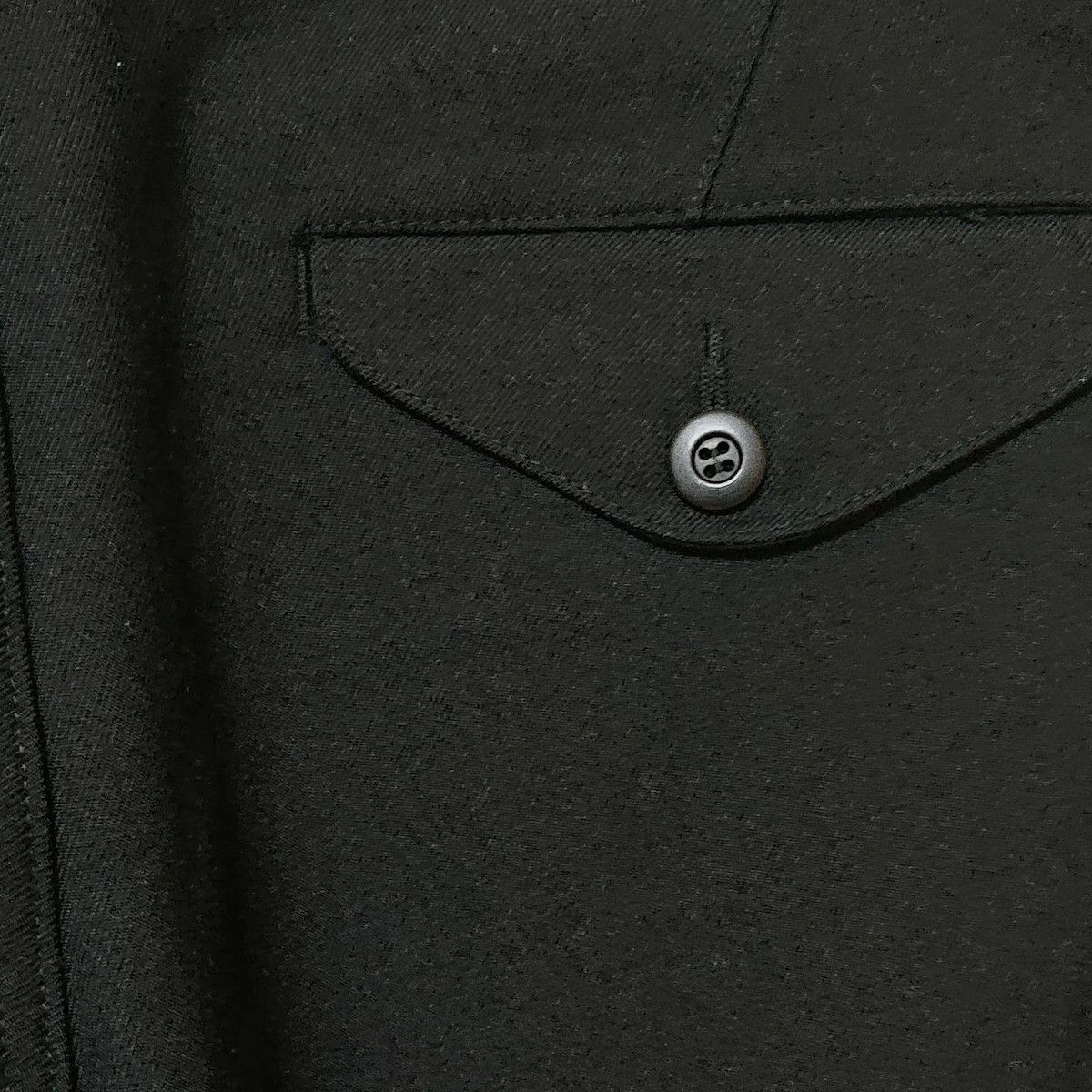 Comme des Garcons Homme Casual Pant full length wool cupra zipper straight cut Black Size US 33 - 3 Thumbnail
