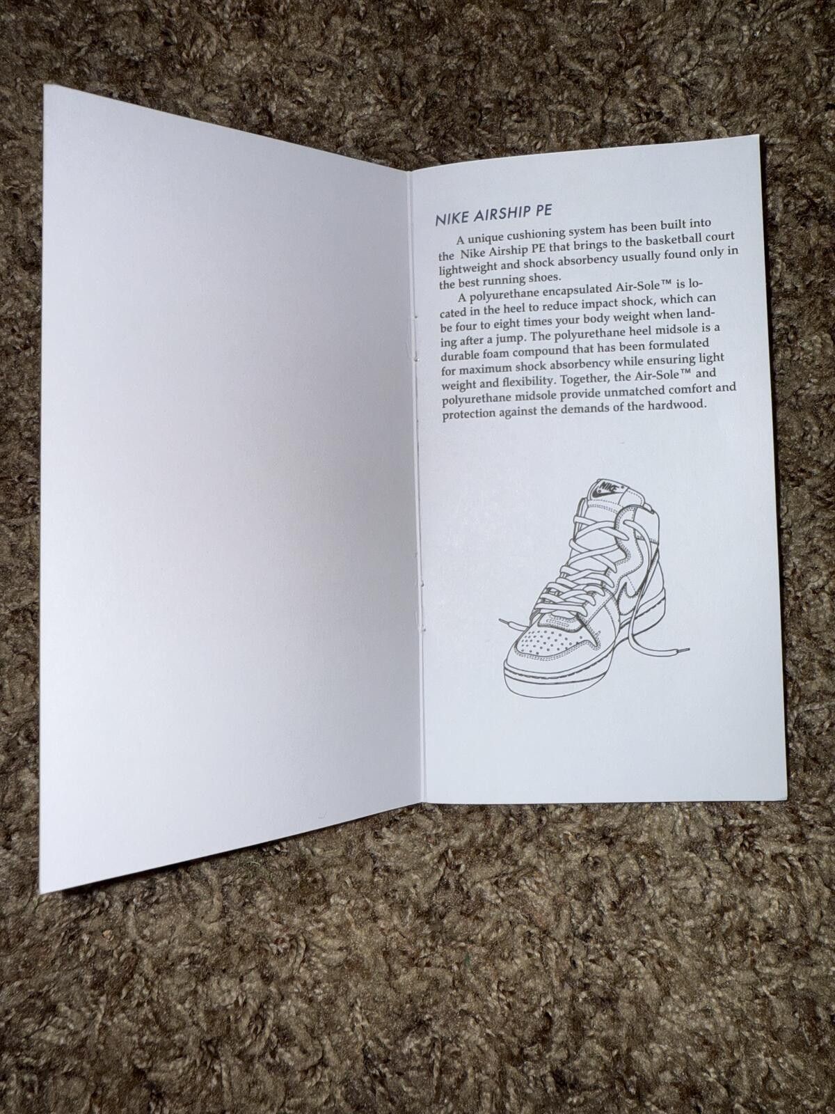 Nike Air Jordan Cardboard Booklet Size ONE SIZE - 2 Thumbnail