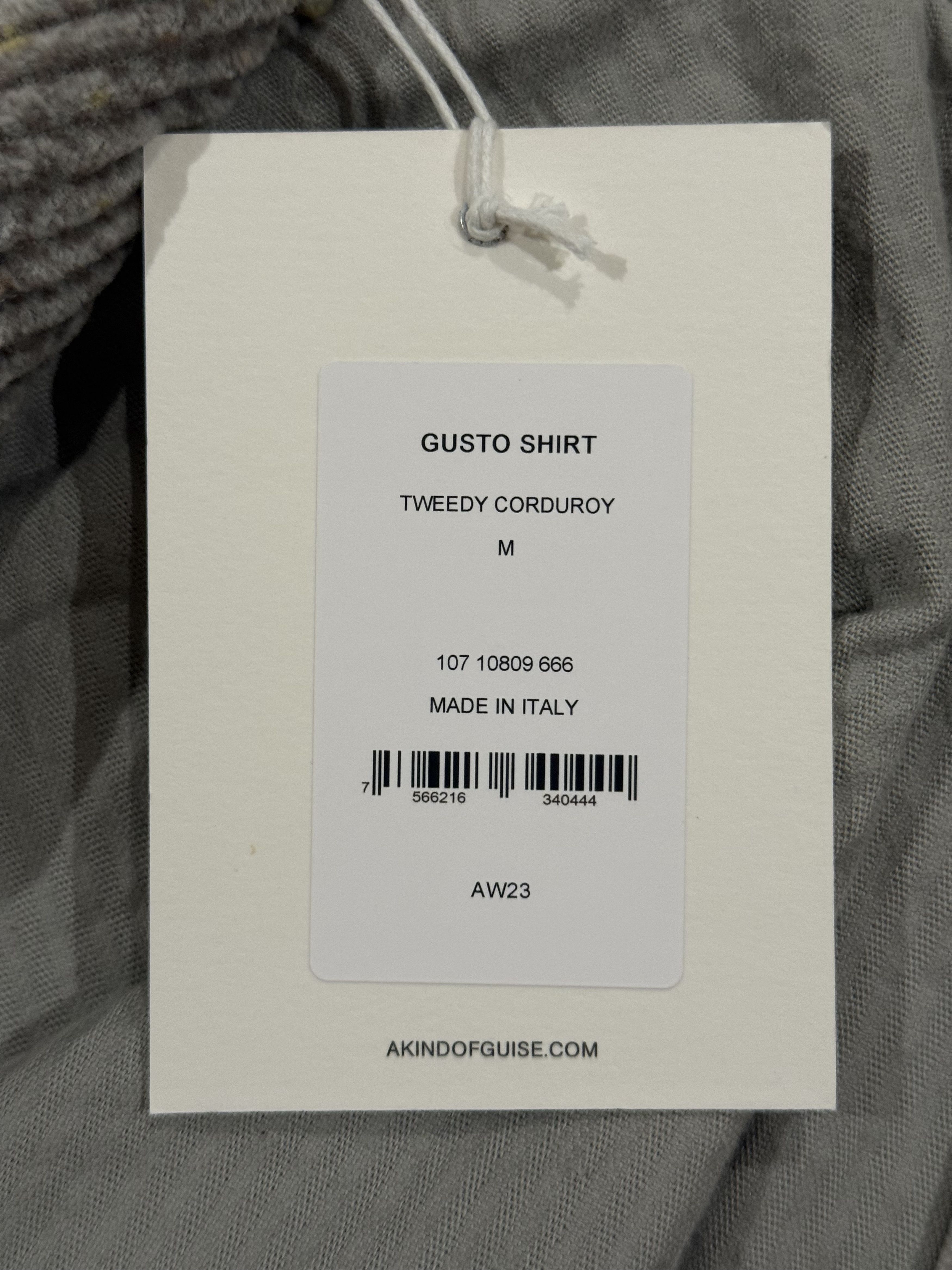A Kind Of Guise 💚 AW23 A Kind Of Guise Gusto Shirt Tweedy Corduroy NEW Size US M / EU 48-50 / 2 - 19 Thumbnail