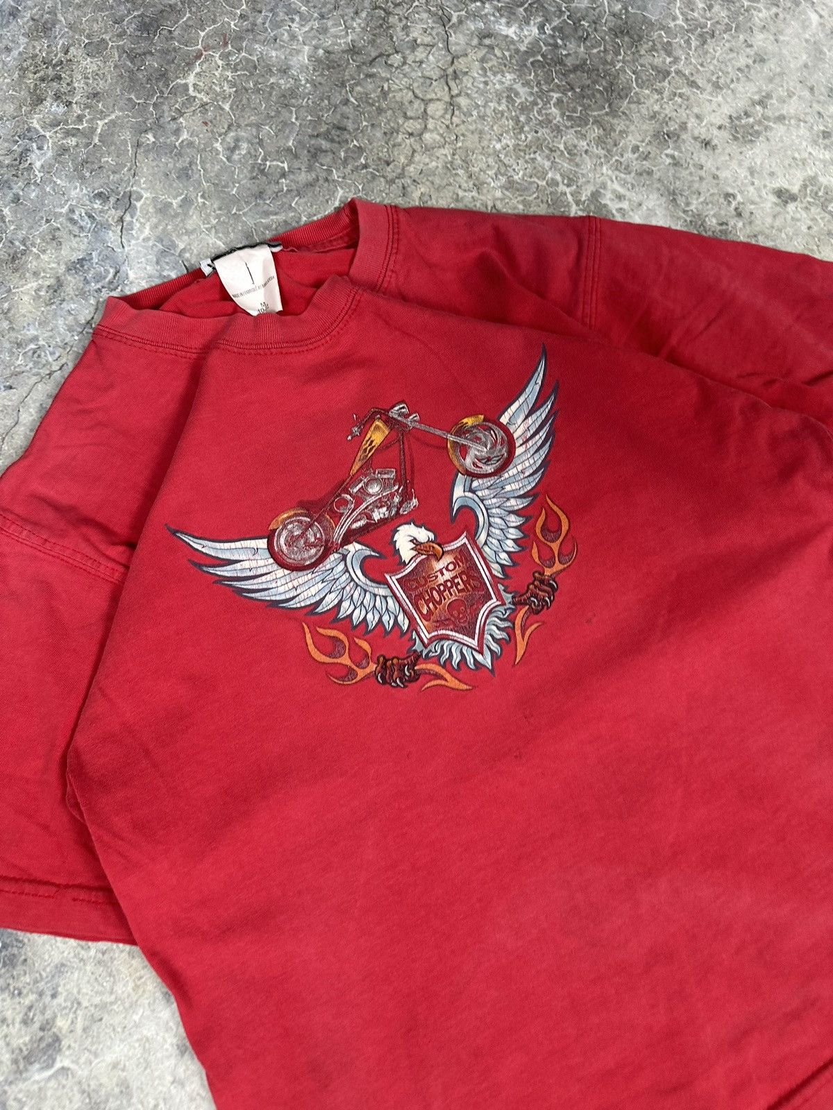 Vintage Vintage Cropped Baby Custom Choppers Tee Size US M / EU 48-50 / 2 - 3 Thumbnail