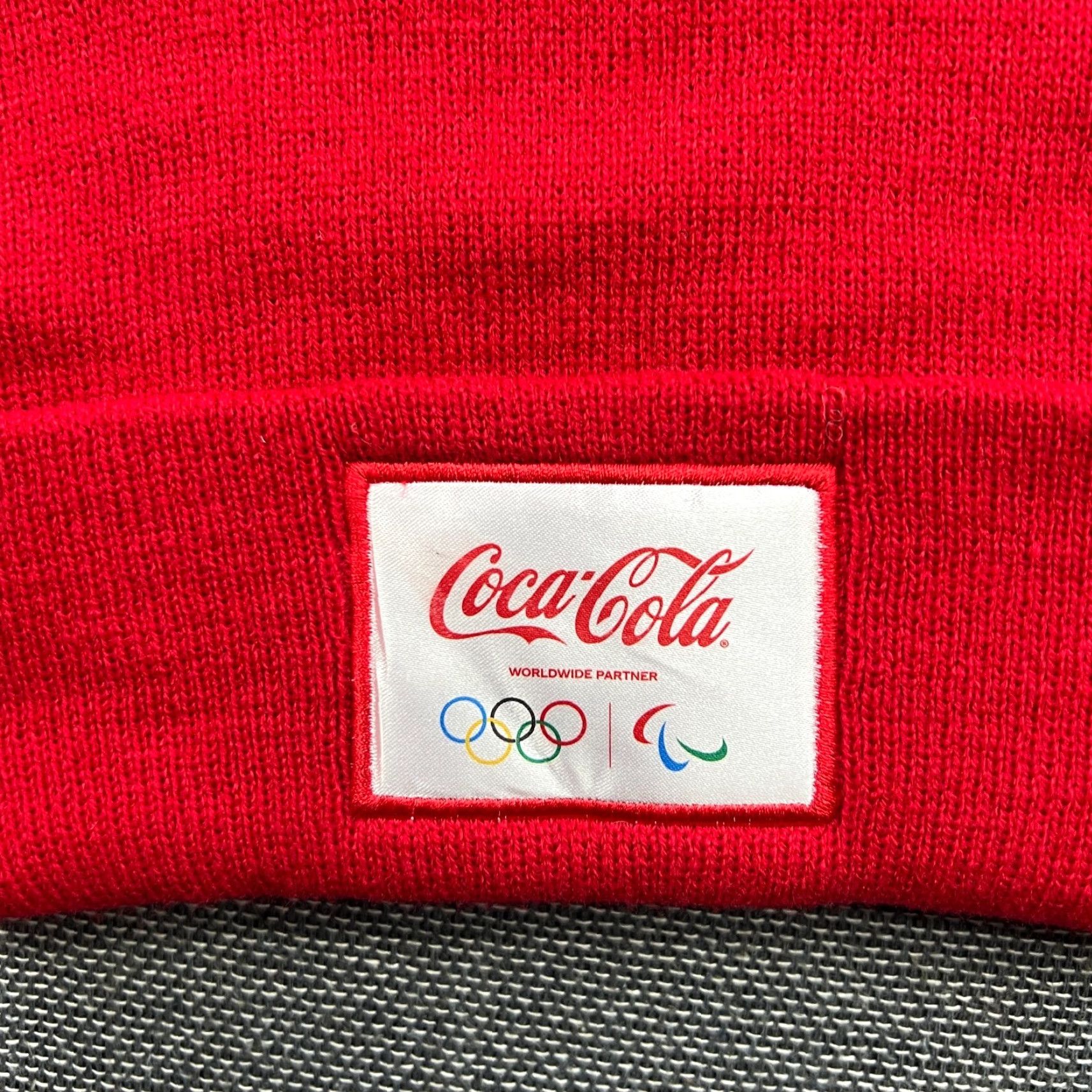 Vintage Coca-Cola Olympics Milano Beanie Hat One Size Red Beanie Hat Unisex Adults Size ONE SIZE - 2 Thumbnail