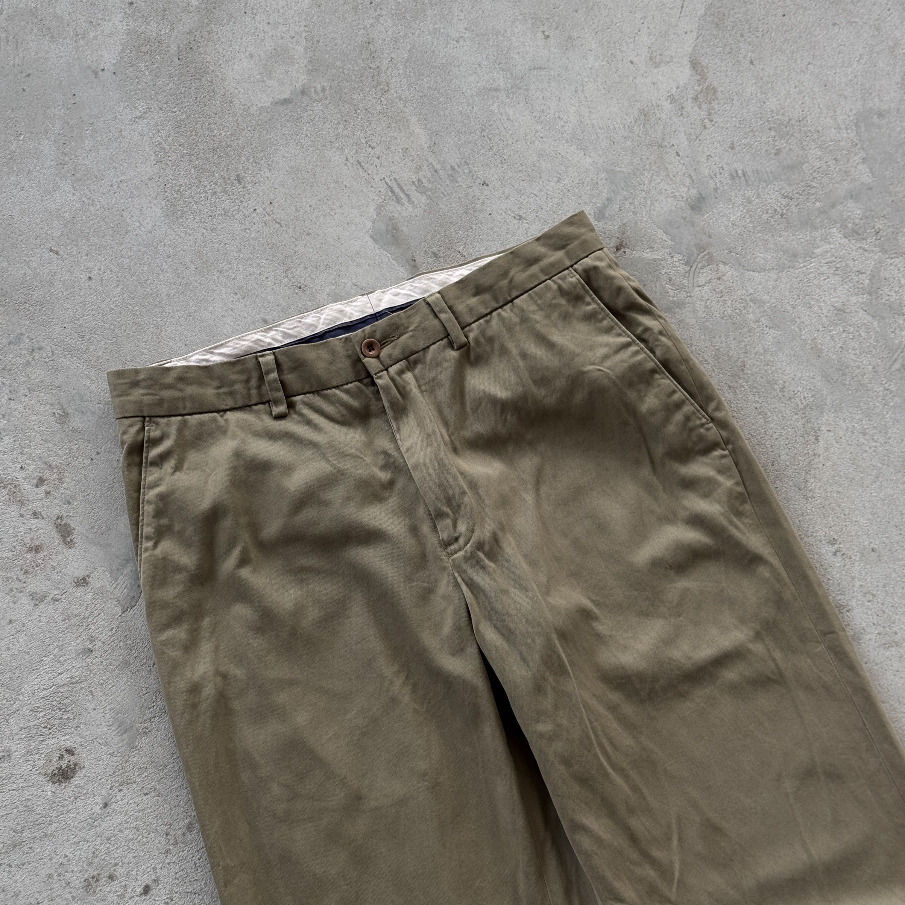 Polo Ralph Lauren Vintage Polo Ralph Lauren Beige Chino Trousers Straight Leg Size US 33 - 4 Thumbnail