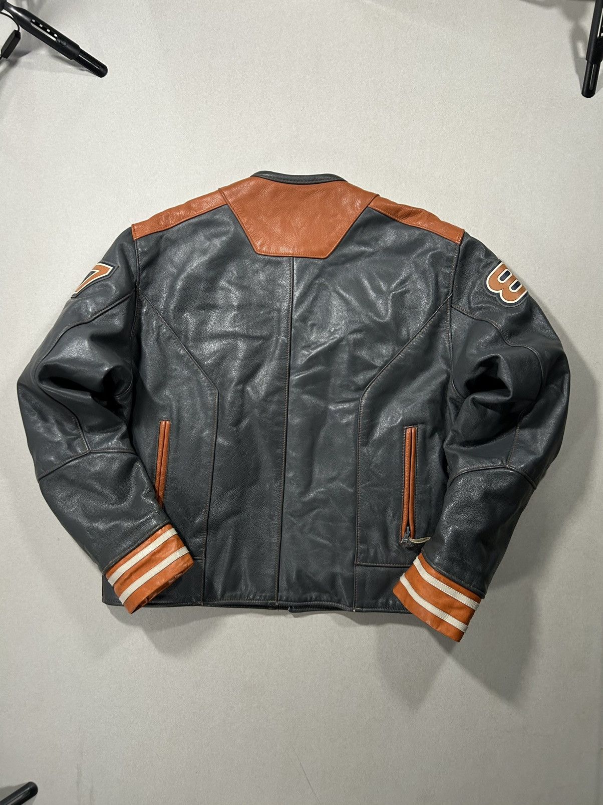 Harley Davidson × Schott × Vintage VERY RARE LEATHER JAKET SCHOTT Size US XL / EU 56 / 4 - 2 Thumbnail