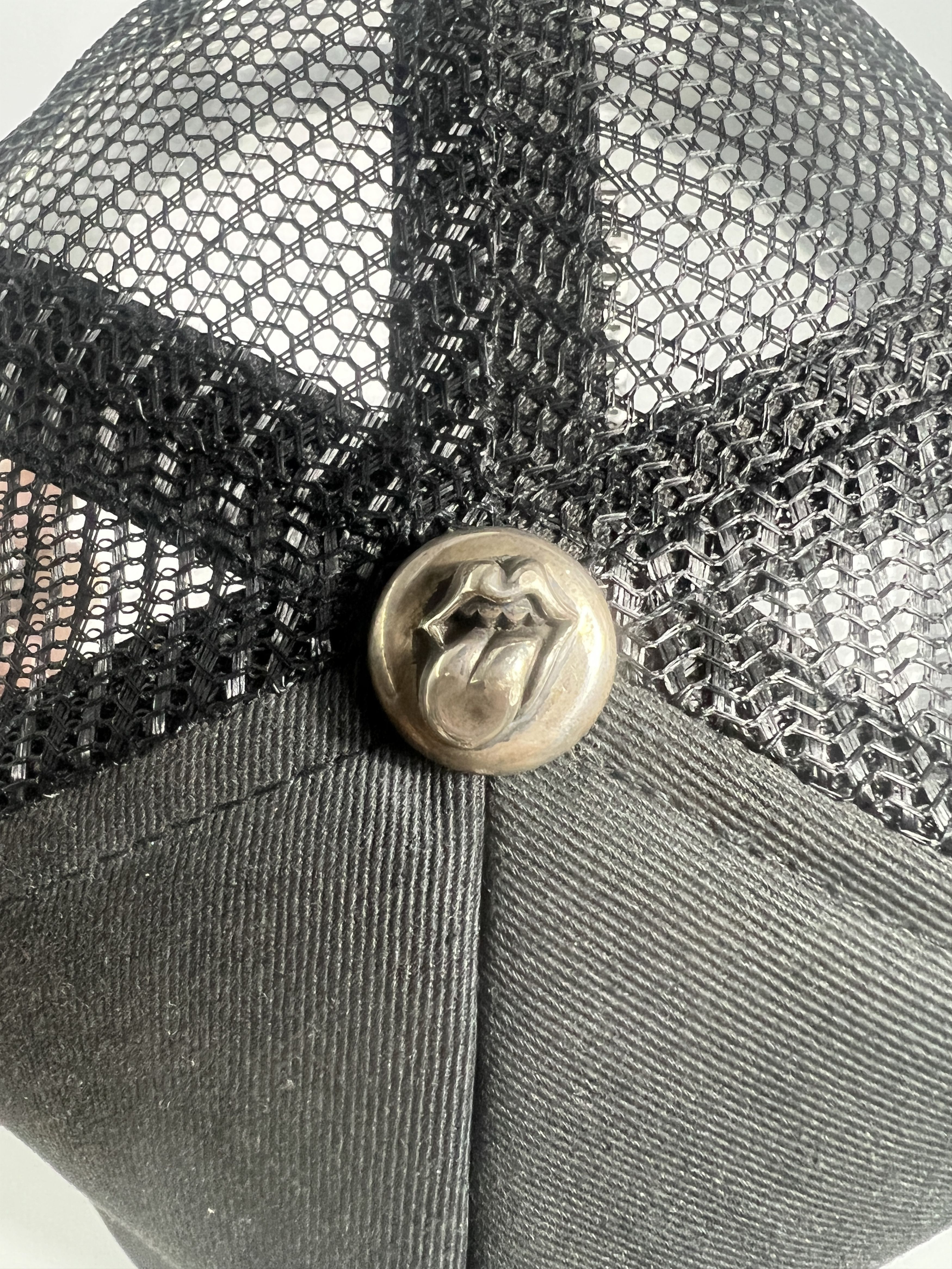 Chrome Hearts × The Rolling Stones Chrome Hearts x Rolling Stones Leather Patch Trucker Hat Size ONE SIZE - 6 Thumbnail