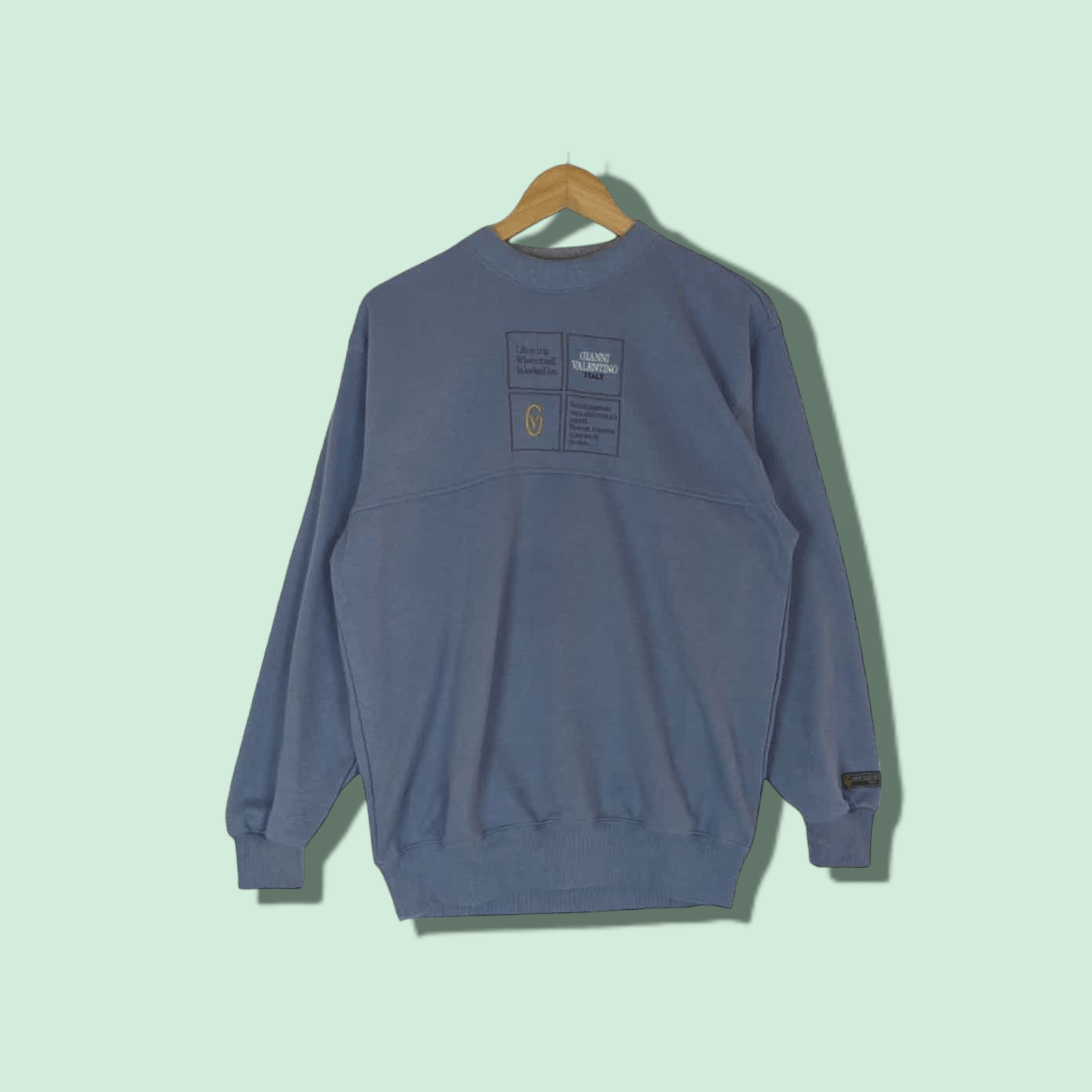 Gianni Valentino × Valentino GIANNI VALENTINO Big Spell Out Logo Jumper Sweatshirt Size US M / EU 48-50 / 2 - 1 Thumbnail