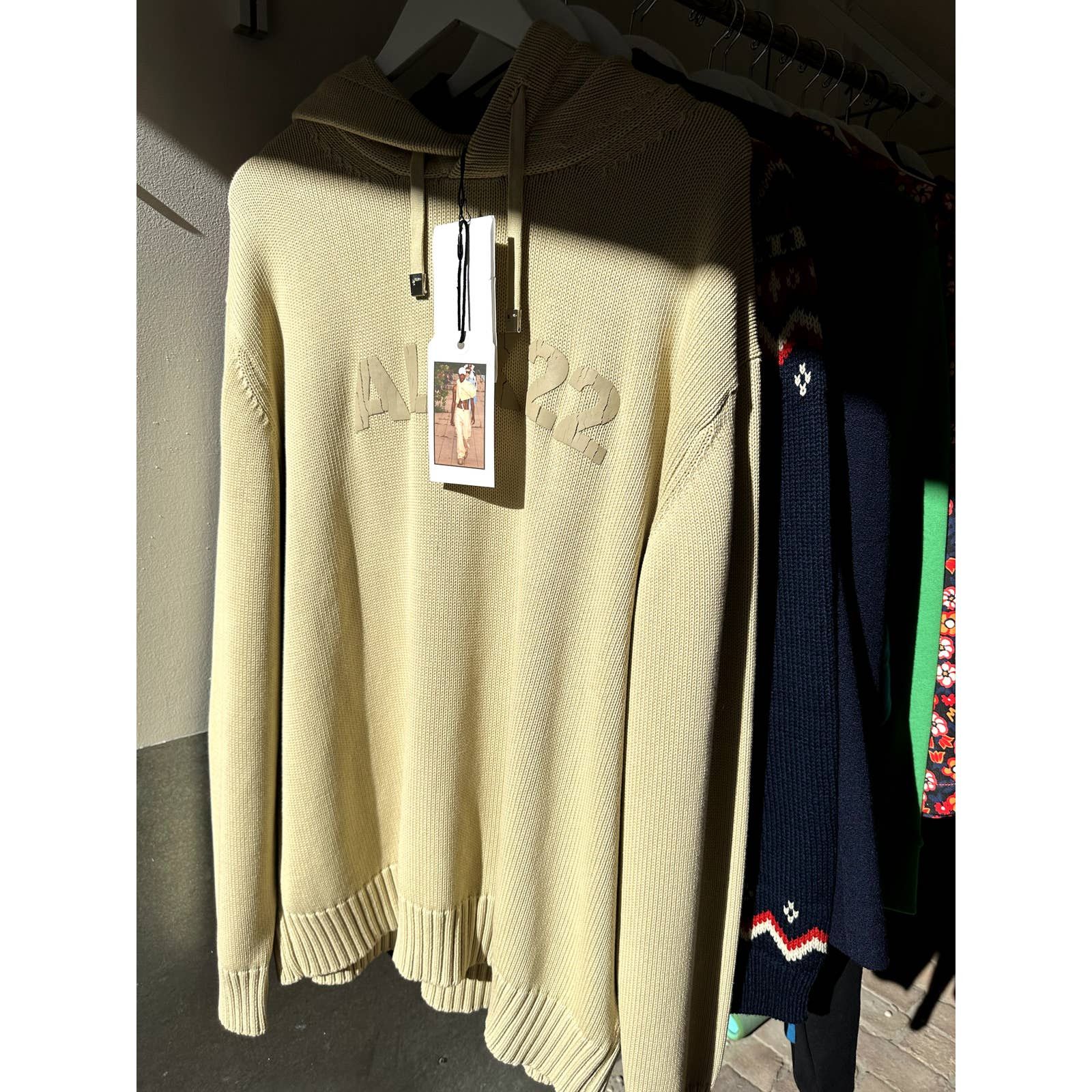 Alyx 1017 ALYX 9SM Ribbed Tonal Beige Logo Hoodie Size US L / EU 52-54 / 3 - 5 Thumbnail