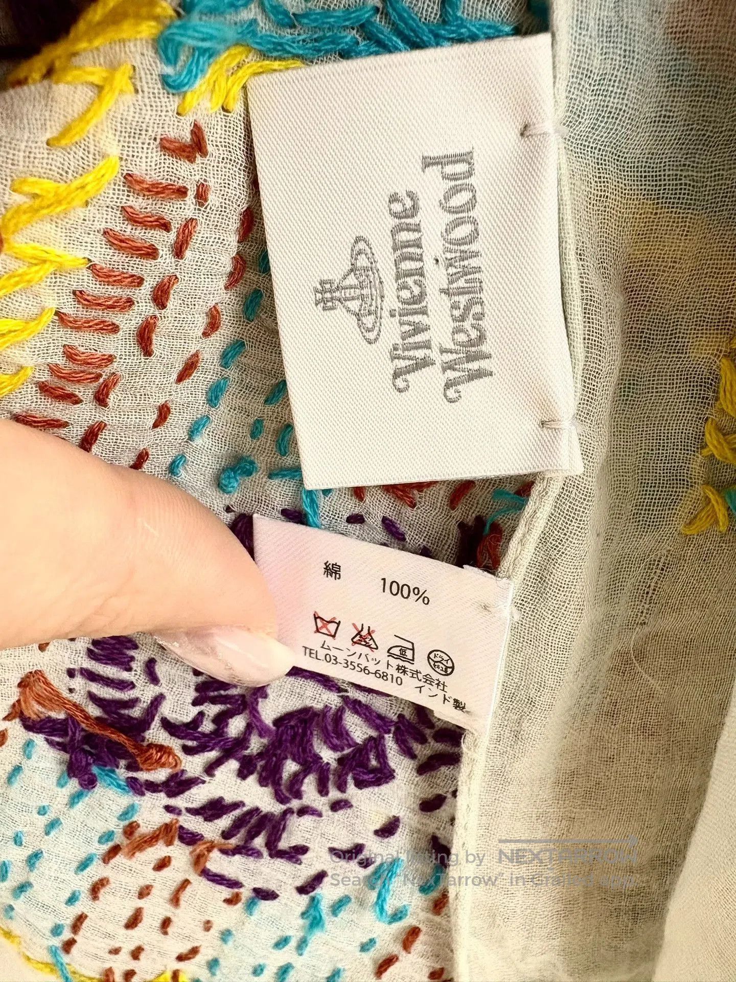 Vivienne Westwood Vivienne Westwood Vintage Saturn Embroidery Scarf. Size ONE SIZE - 6 Thumbnail
