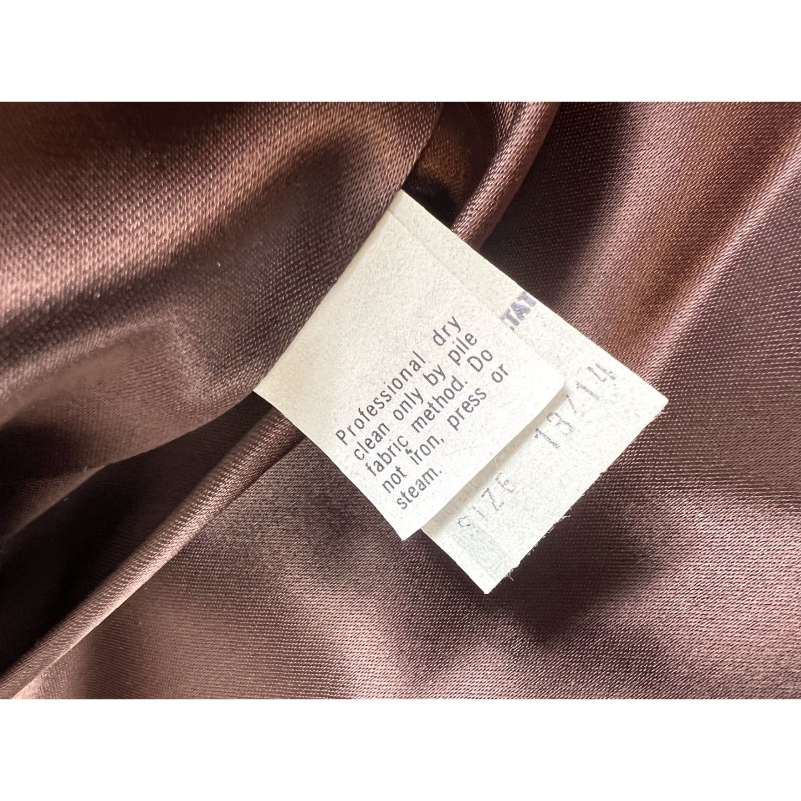 Jordache VINTAGE Jordache Jacket Womens Overcoat Striped Faux Fur Acrylic Brown Size M USA 13/14 Size M / US 6-8 / IT 42-44 - 5 Thumbnail