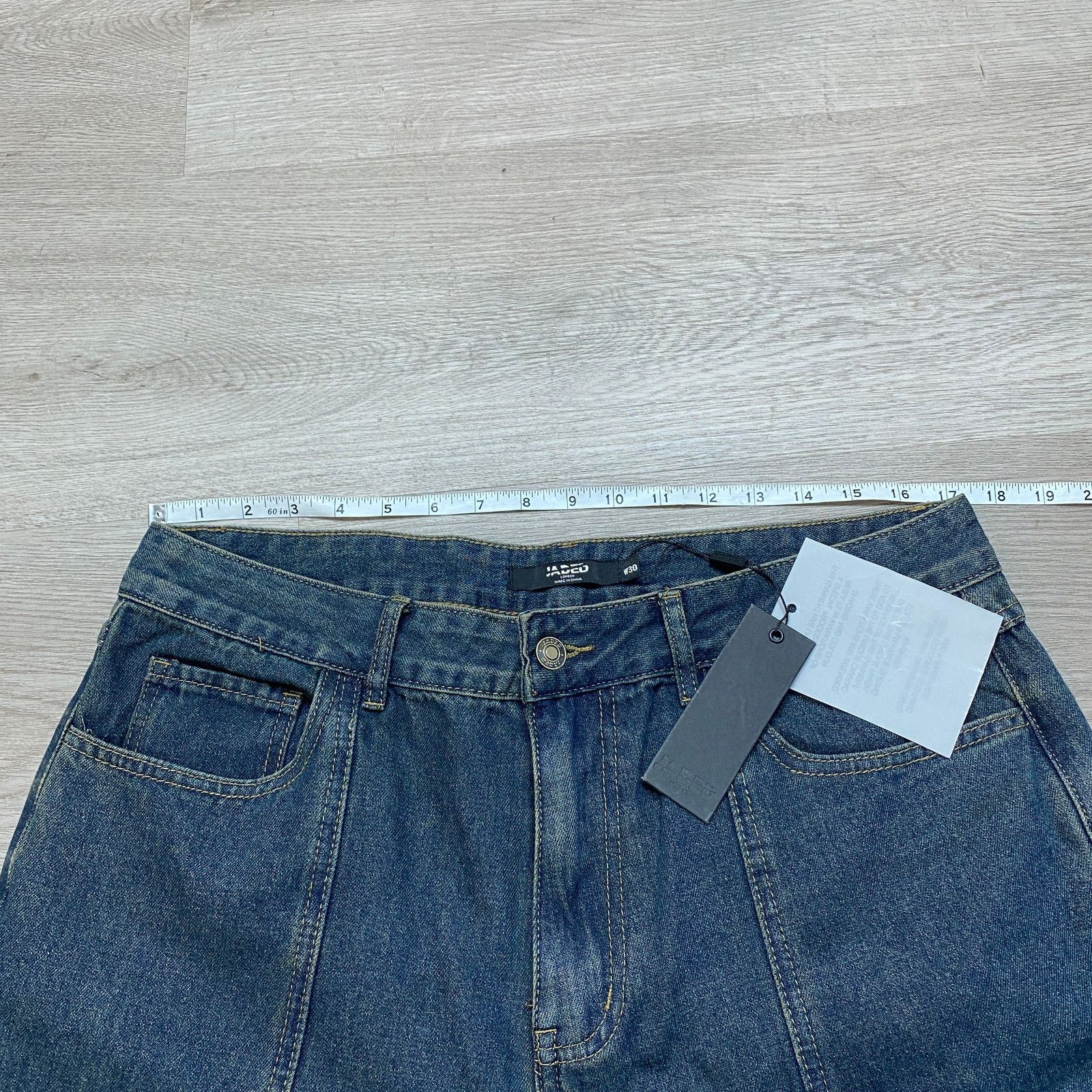 Jaded London NWT Jaded London Skirt Over Trouser Ombre Faded Jeans 30x31 Size US 30 / EU 46 - 6 Thumbnail