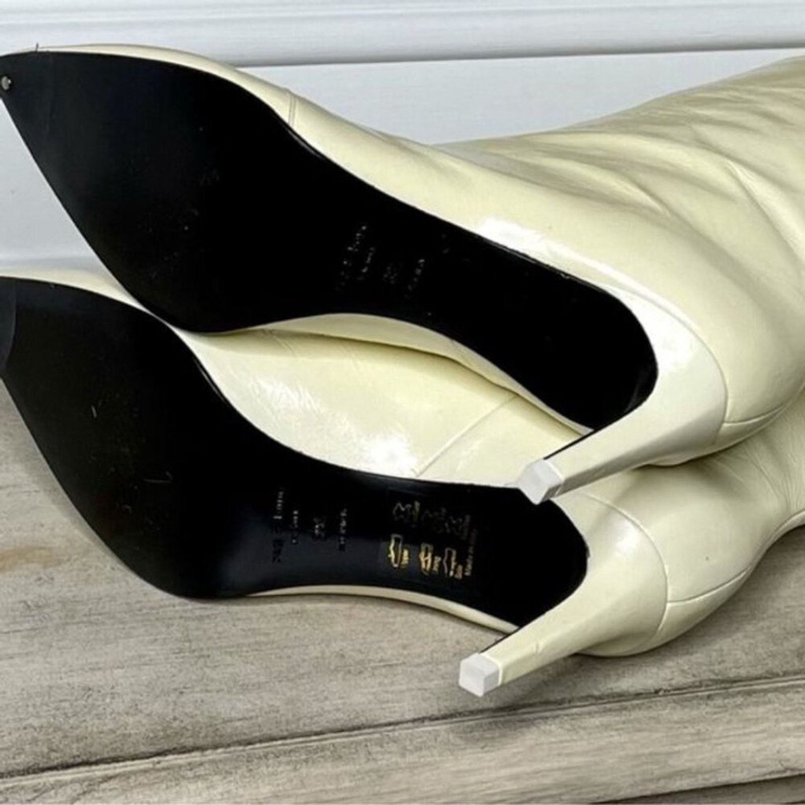 Rag & Bone Rag & Bone Beha Knee High Crinkled Leather Boots Size US 10 / IT 40 - 4 Thumbnail