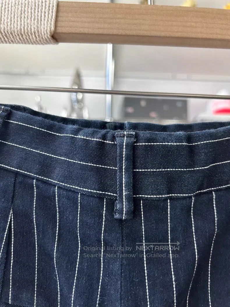 Chanel Chanel Dark blue and white striped shorts Size 42" / US 20 - 5 Thumbnail