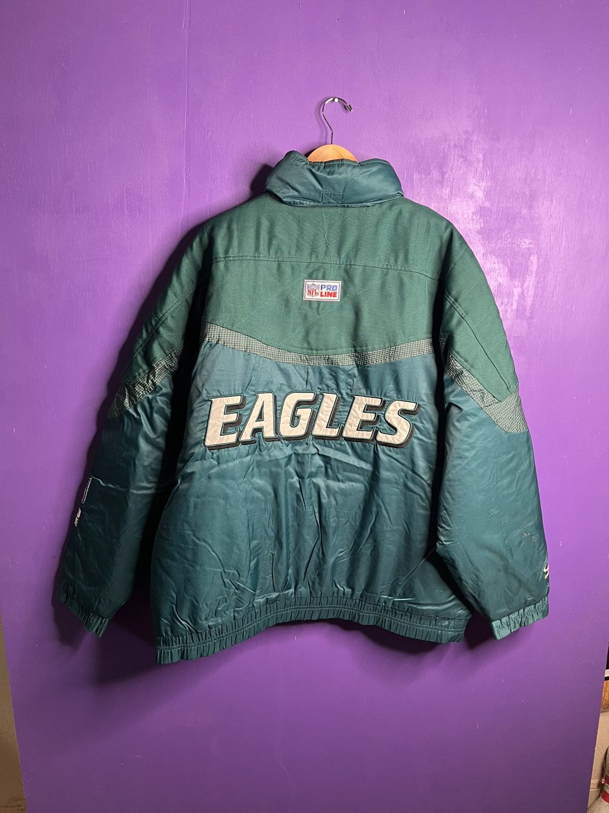 Logo Athletic × NFL × Vintage Vintage 90s Logo athletic Philadelphia eagles puffer jacket Size US XL / EU 56 / 4 - 2 Thumbnail