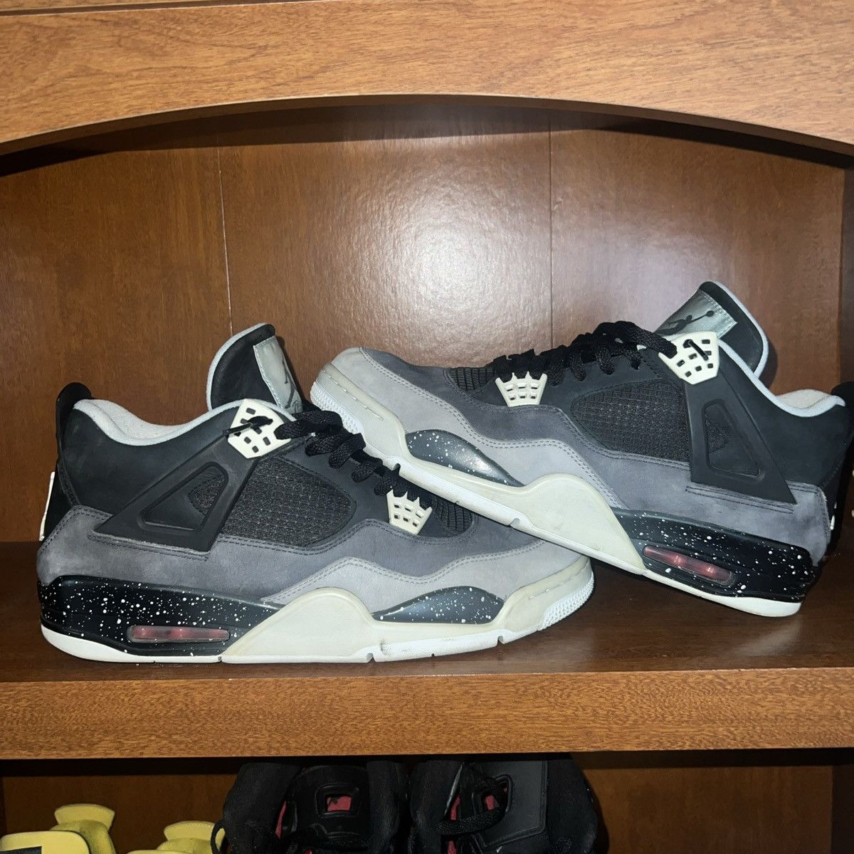 image of Jordan Brand 4 Fear Shoes in Black, Men's (Size 12)