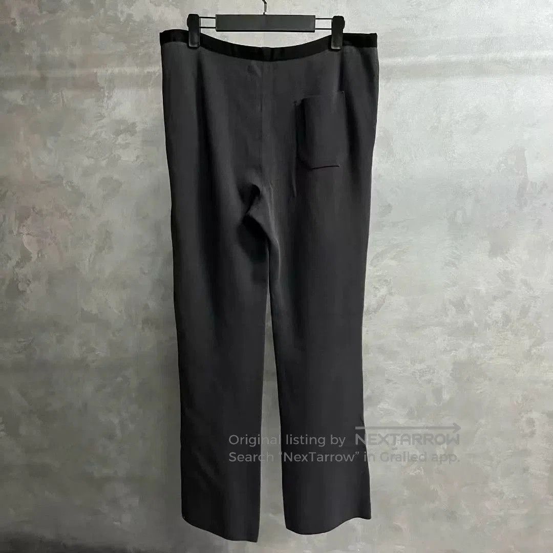 Lanvin lanvin dark gray wide-leg casual pants. Size US 32 / EU 48 - 2 Thumbnail