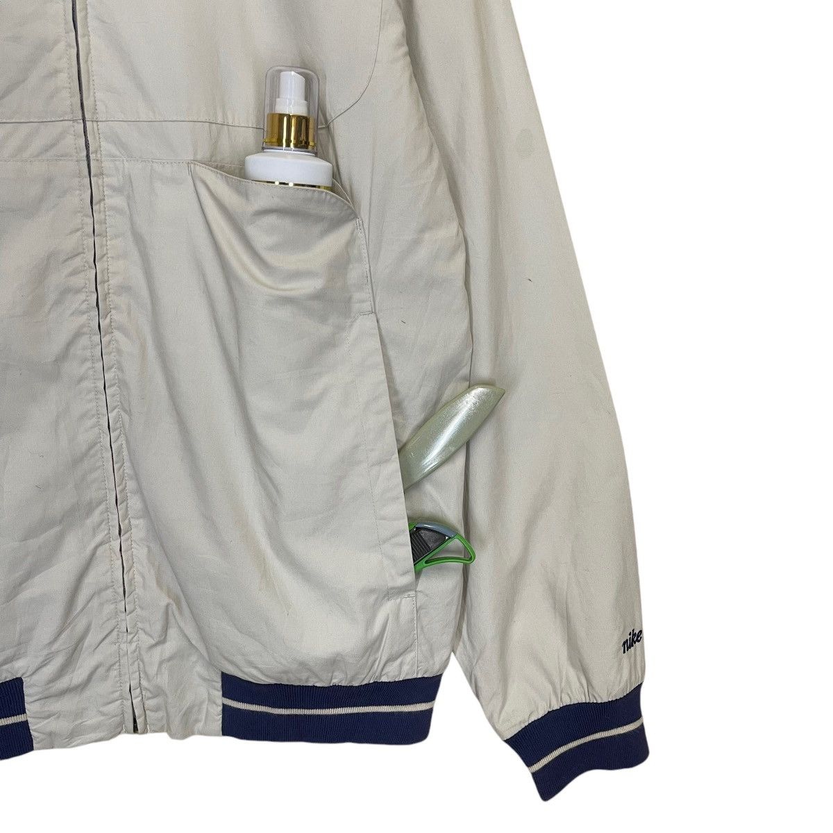 Nike Vintage 90s Nike Small Logo Zipper Jacket Size US M / EU 48-50 / 2 - 5 Thumbnail