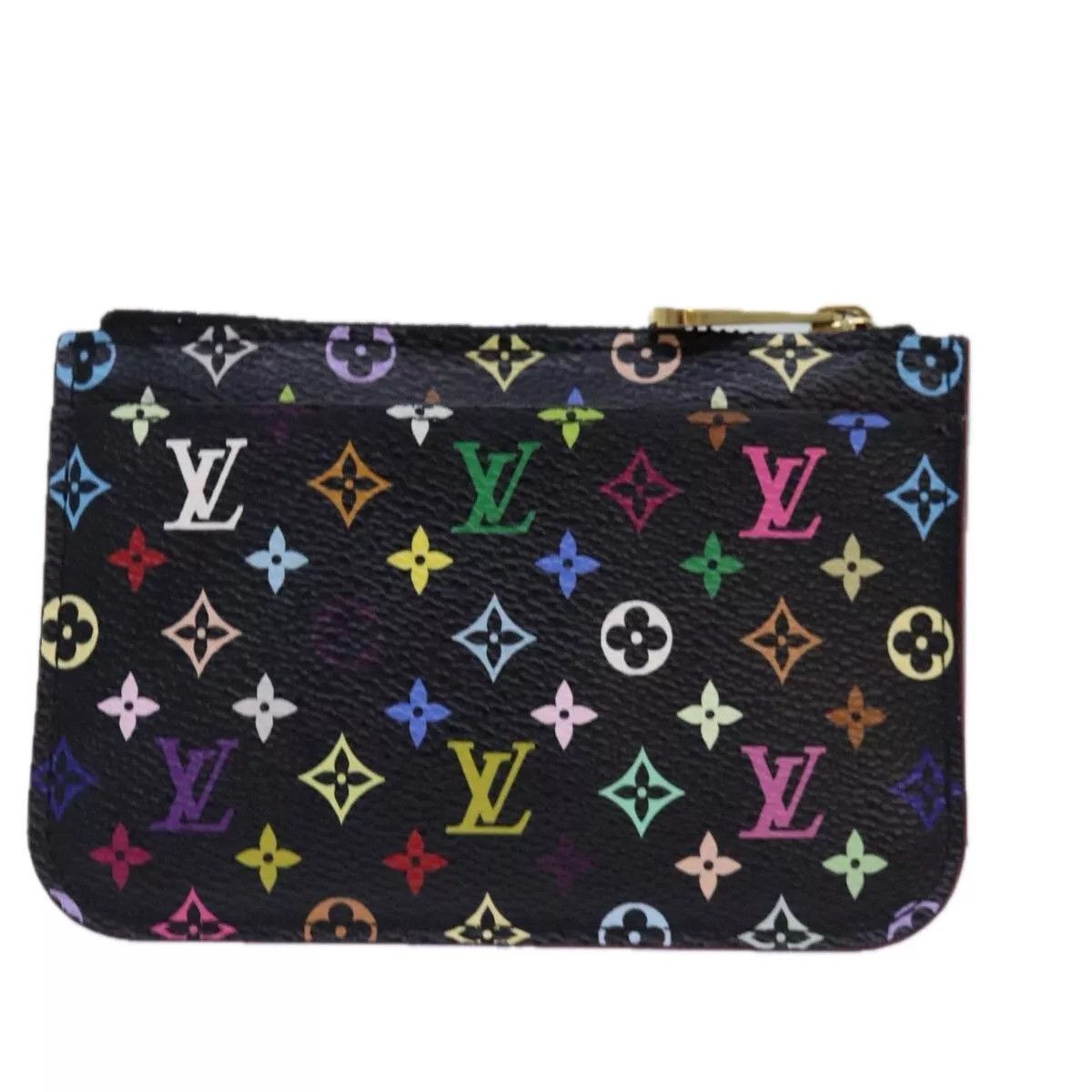 Louis Vuitton LOUIS VUITTON Multicolor Pochette ClesNM Coin Purse Black Size ONE SIZE - 2 Thumbnail