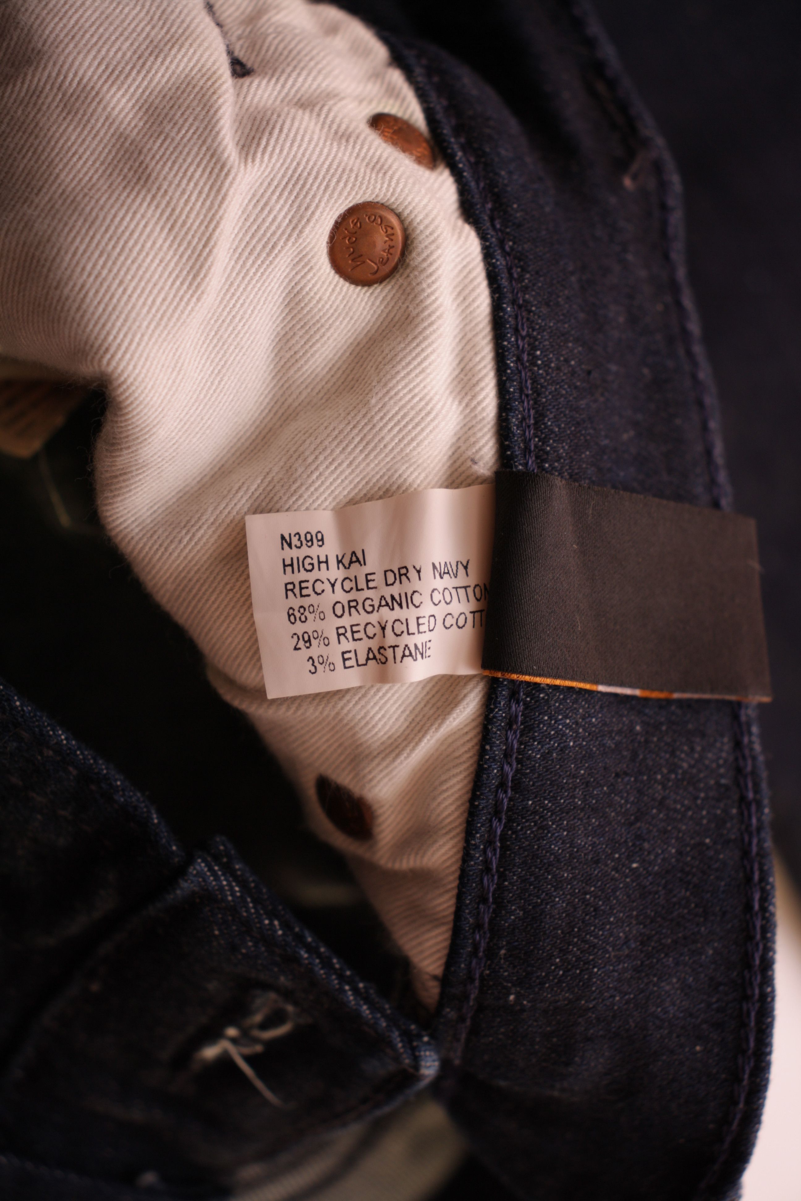 Nudie Jeans Nudie HIGH-KAI Jeans W29 L32 Recycle Dry Navy Organic Skinny Size US 29 - 12 Thumbnail