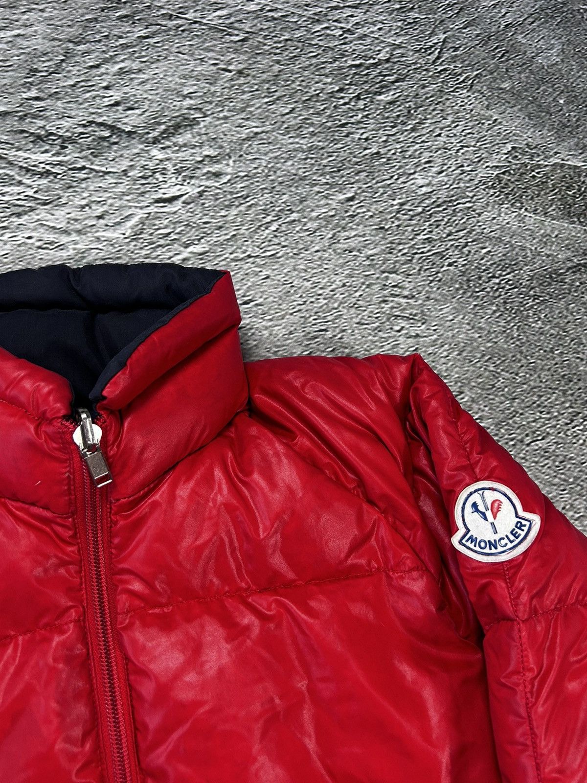 Moncler Moncler puffer jacket reversible vintage down red navy Size US S / EU 44-46 / 1 - 2 Thumbnail