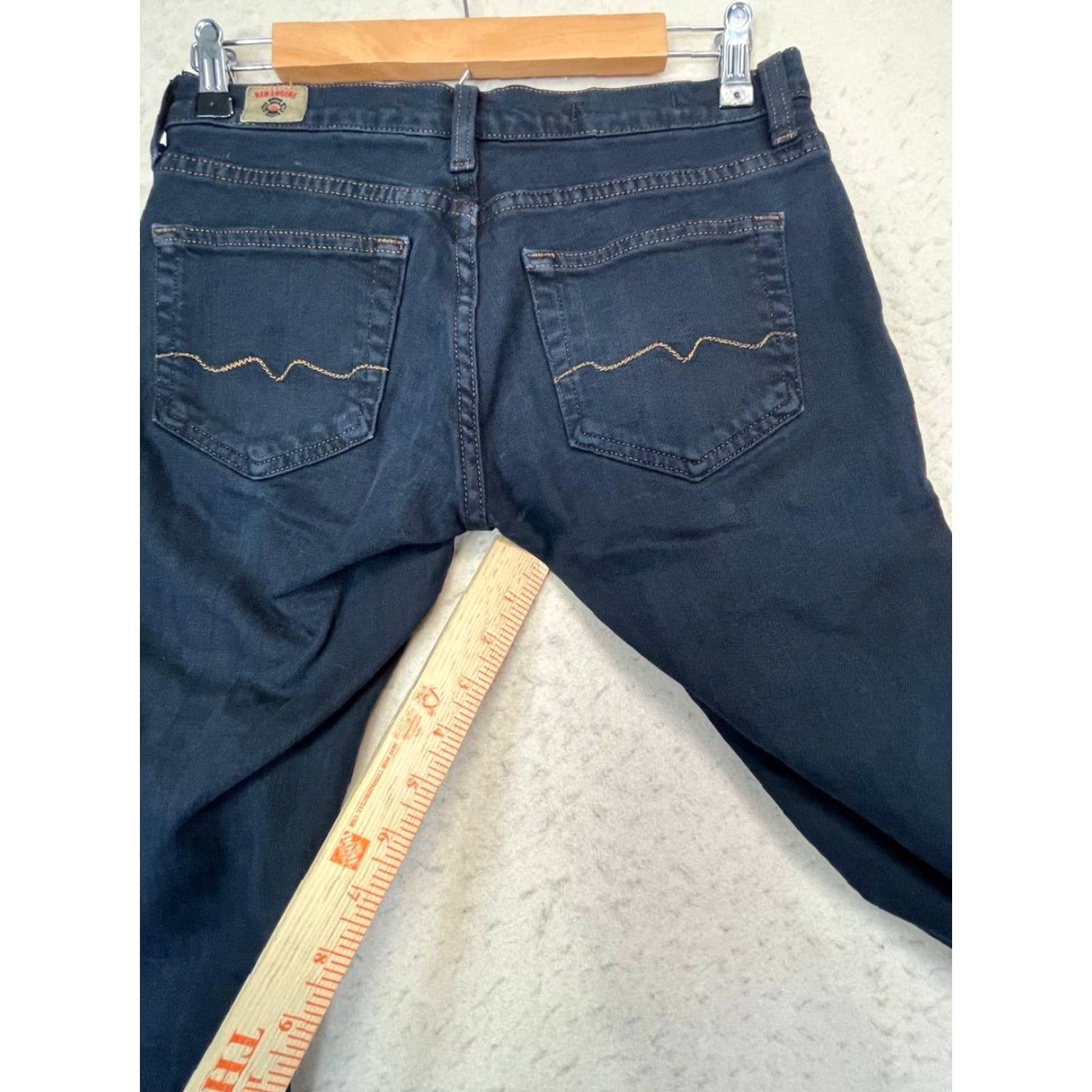Vintage VINTAGE Red Engine Jeans Style 114 Women 28 Blue Denim Cotton Spandex 5-Pocket Zip Button USA Modern Slim Regular Union Made in USA Size 28" / US 6 / IT 42 - 6 Thumbnail