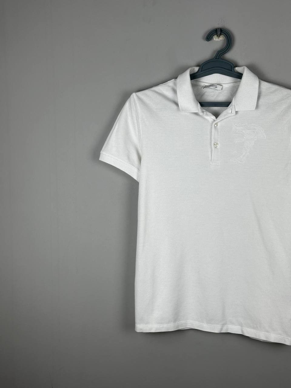 Versace Versace White Medusa Big Logo Polo T Shirt Size US S / EU 44-46 / 1 - 3 Thumbnail