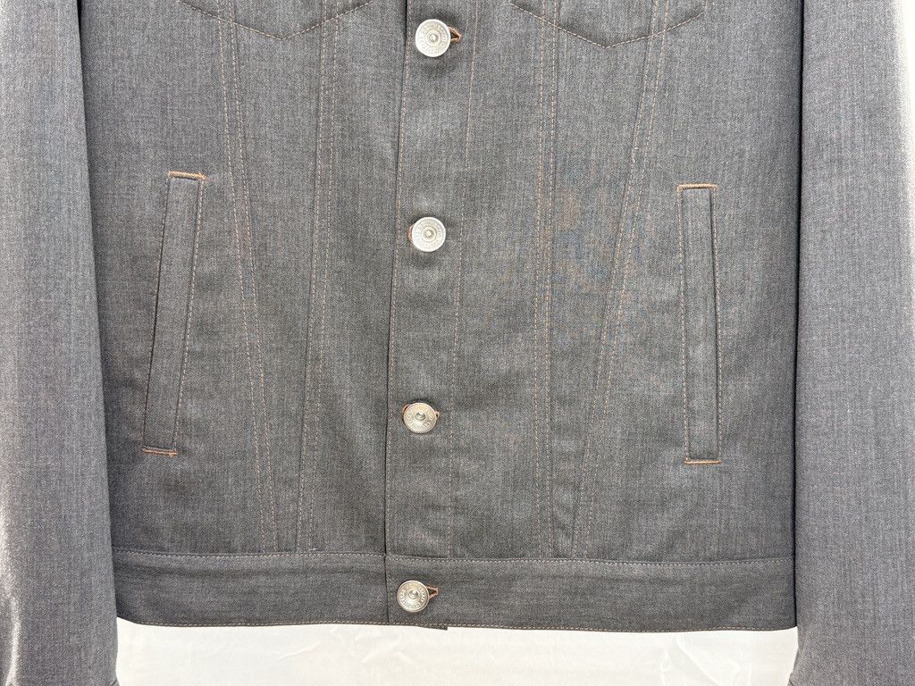 Brunello Cucinelli BRUNELLO CUCINELLI Wool Denim Bomber Grey Jacket Size US M / EU 48-50 / 2 - 4 Thumbnail