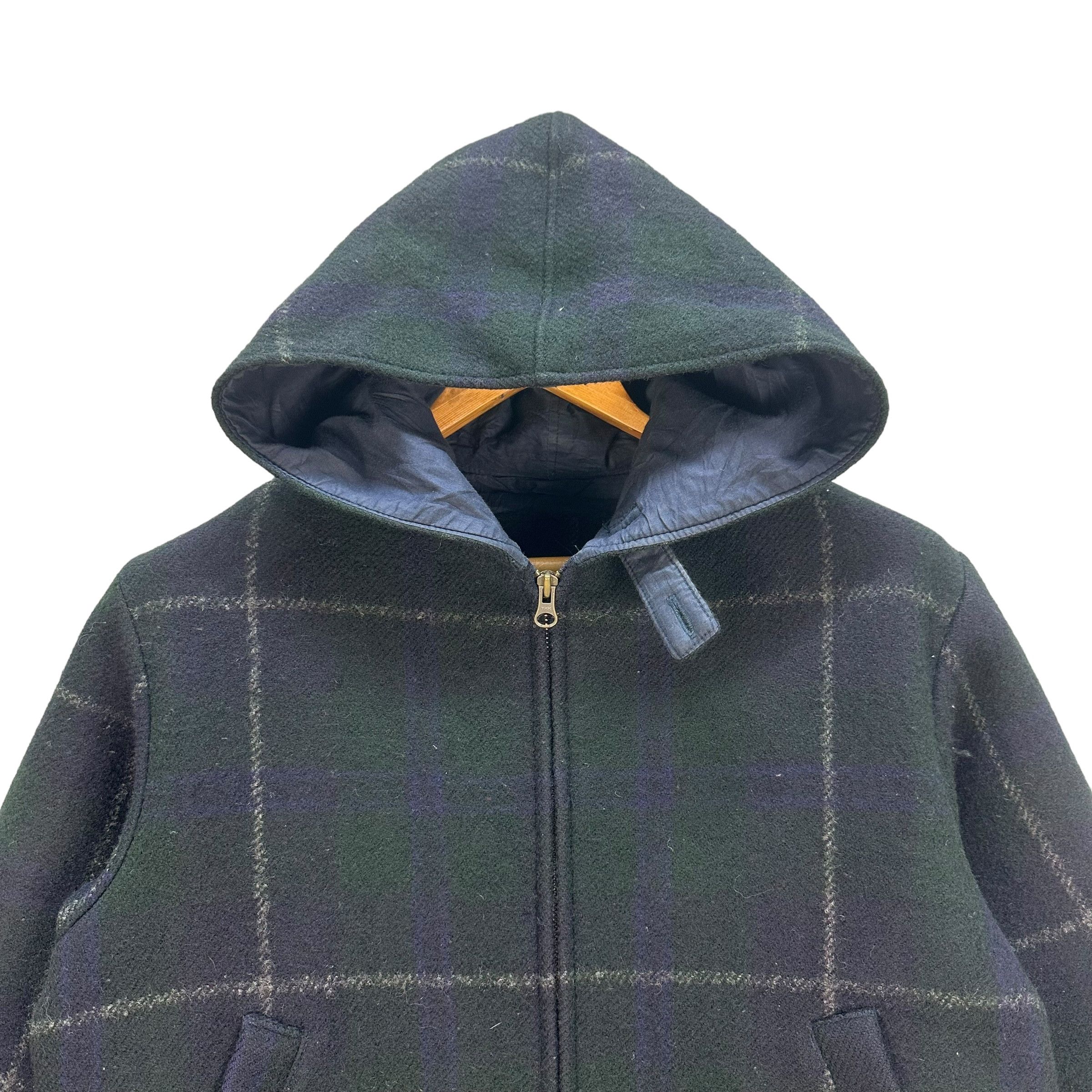 45rpm 45rpm Japan Tartan Wool Zipper Hoodie Jacket #A22-0513 Size US S / EU 44-46 / 1 - 2 Thumbnail
