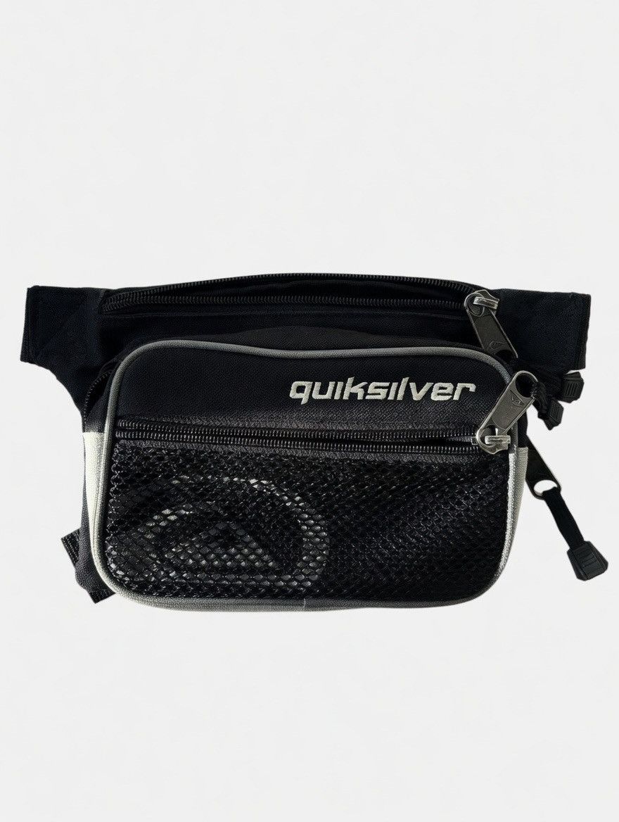Quiksilver Quiksilver Black Fanny Pack Waist Bag Bum Bag Mesh Pocket Size ONE SIZE - 1 Thumbnail